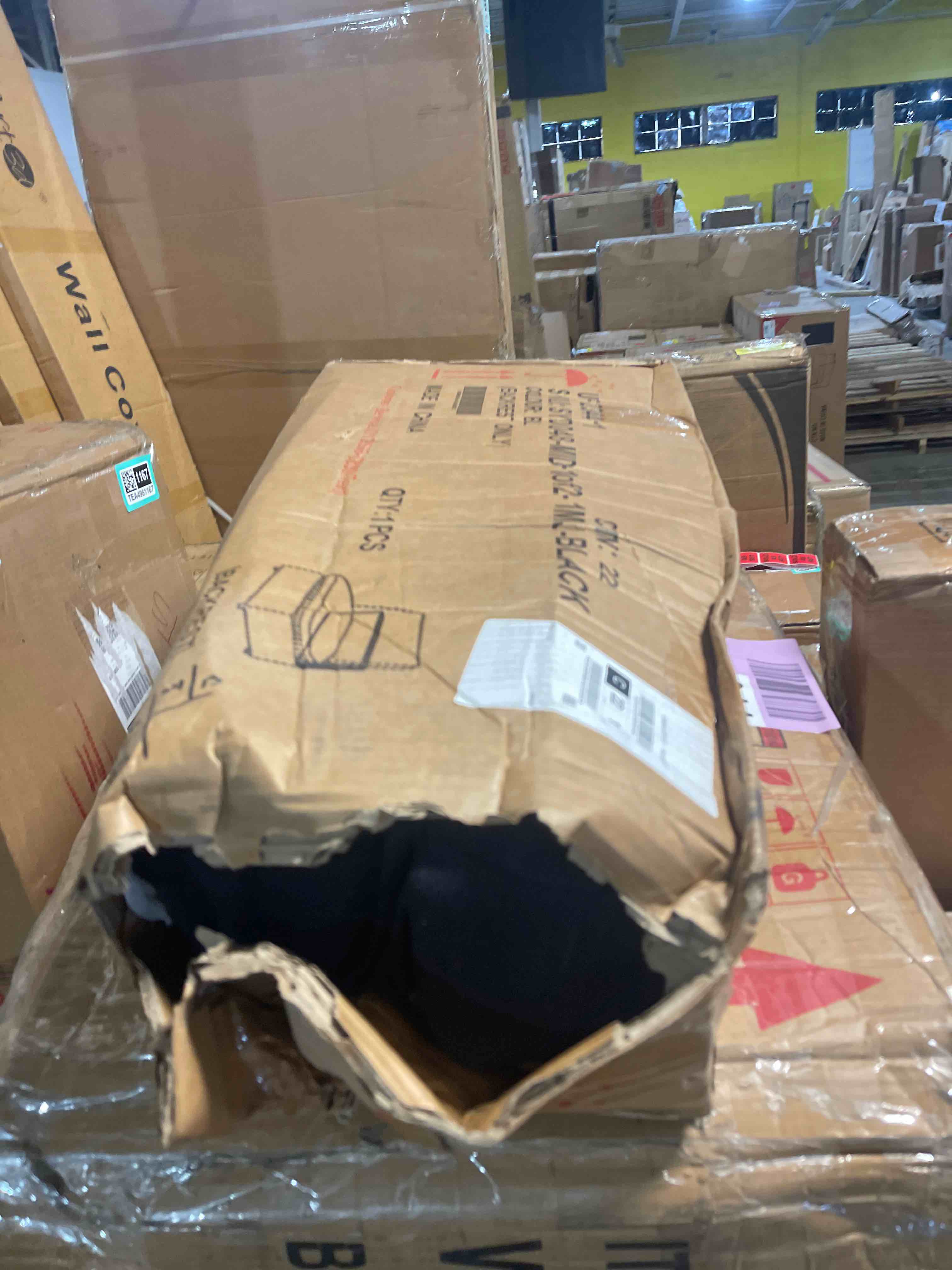 Condition photo showing As Is for upholstered sofa, cloud couch modular sectional sofa couch for living room bedroom