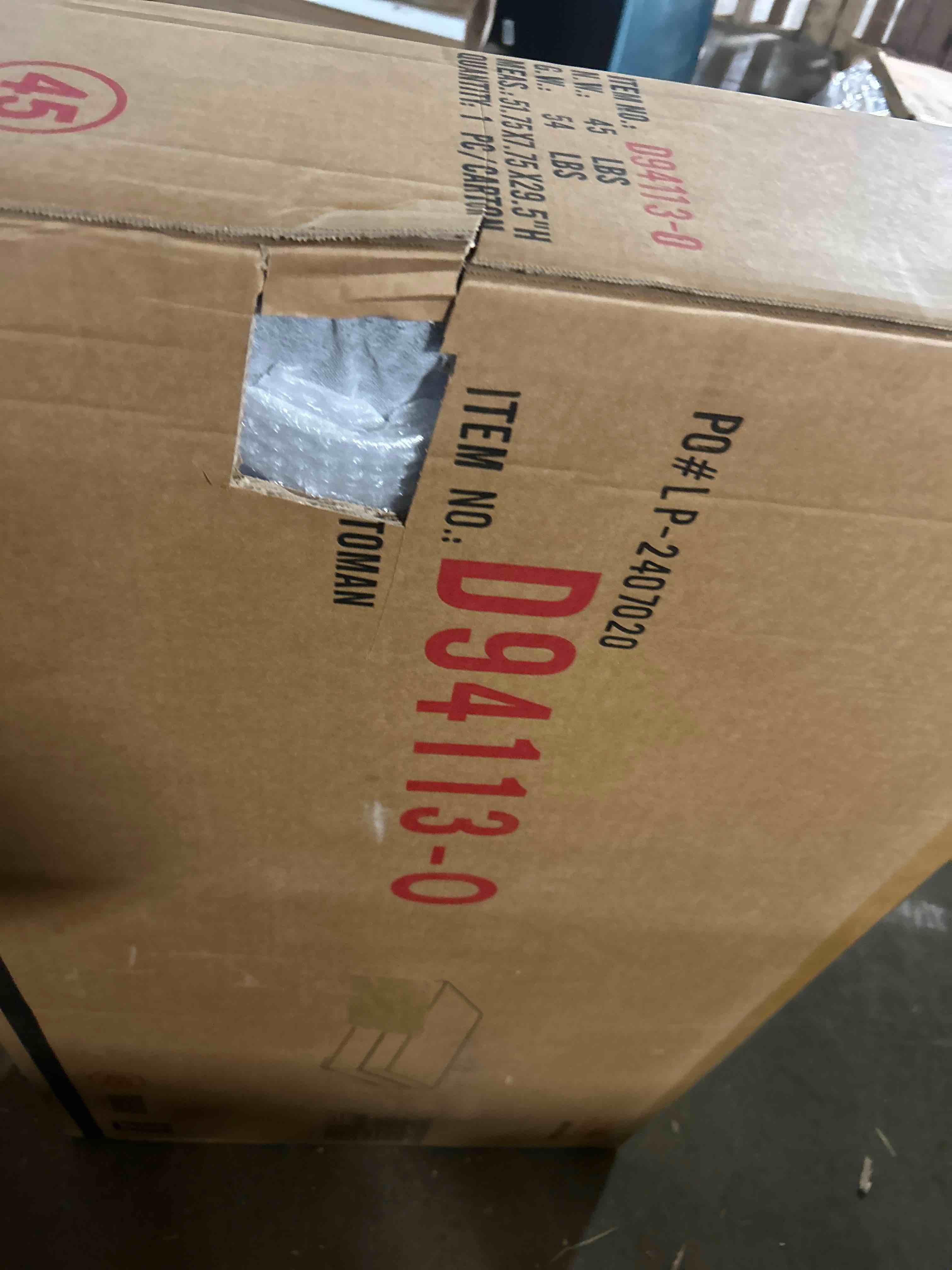 Condition photo showing As Is for honbay corduroy sectional sofa with storage, u shape modular sectional sofa with chaise, modular couches for living room, dark gray grey 7 seats(base to ottoman only)