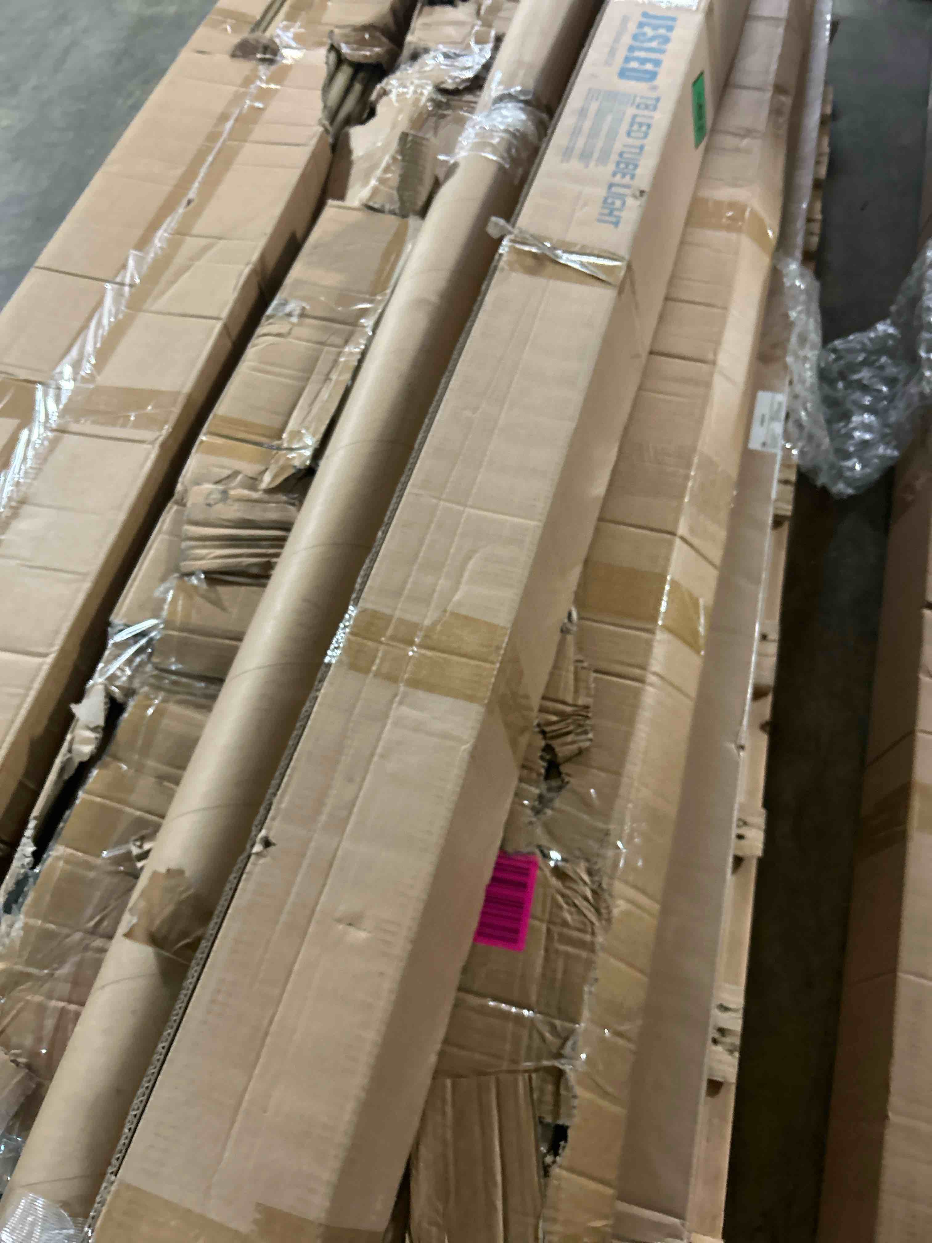 Condition photo showing New/Like New for jesled 20-pack t8 led tube lights 4ft, 14w 2450lm 5000k, single or double end powered, plug and play or ballast bypass, type a+b 4 foot t10 t12 fluorescent bulbs replacement, frosted
