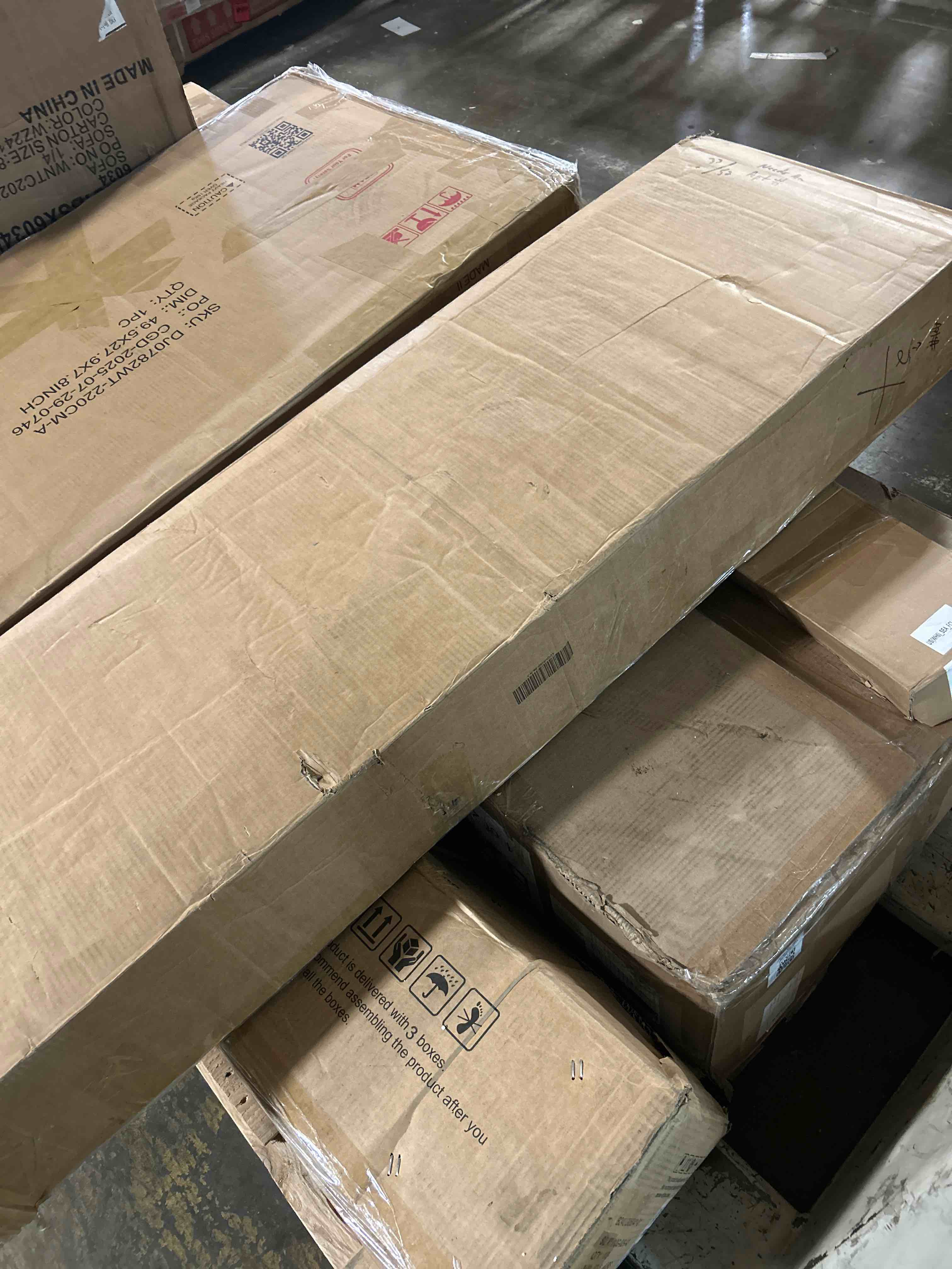 Condition photo showing New/Like New for beckett solid wood low-profile bed frame with spindle design