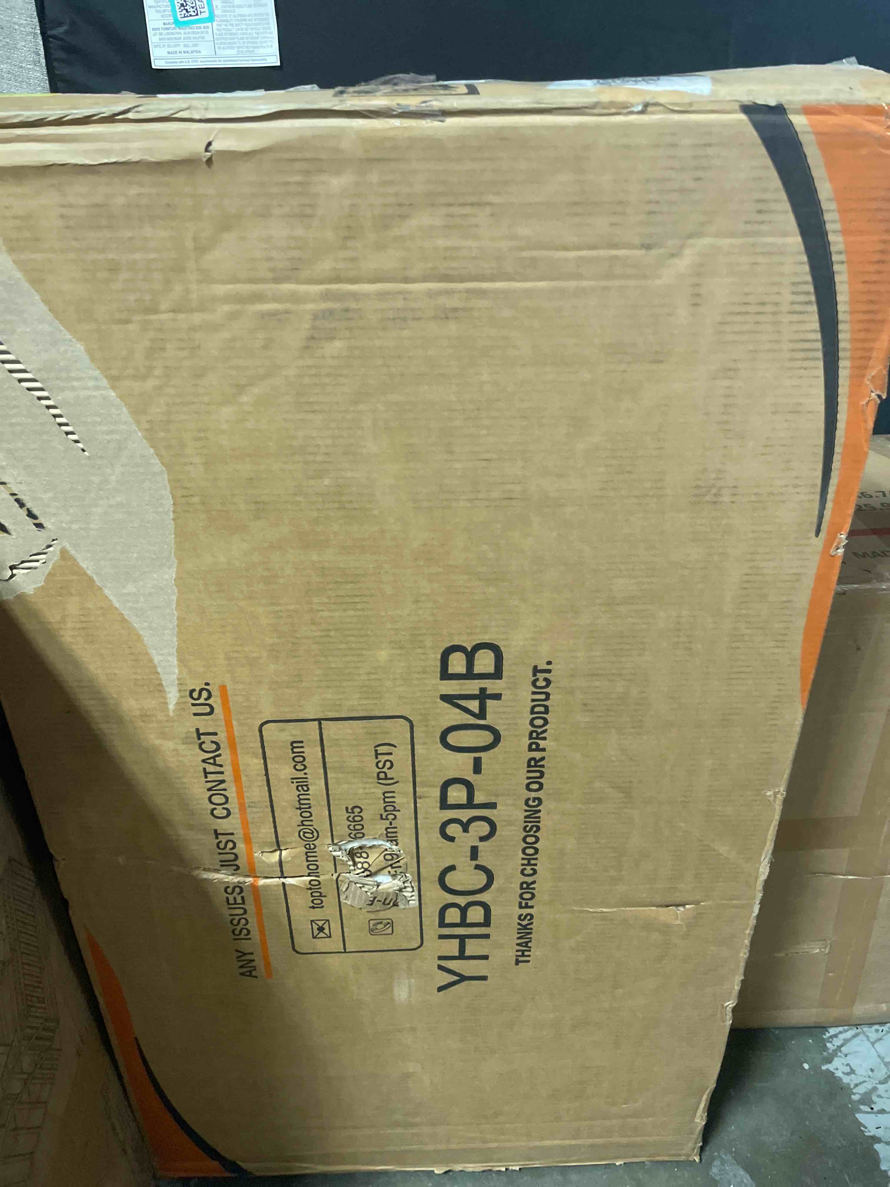 Condition photo showing As Is for 47.2" wood closet organizer system with 3 drawers (set of 2) one box 