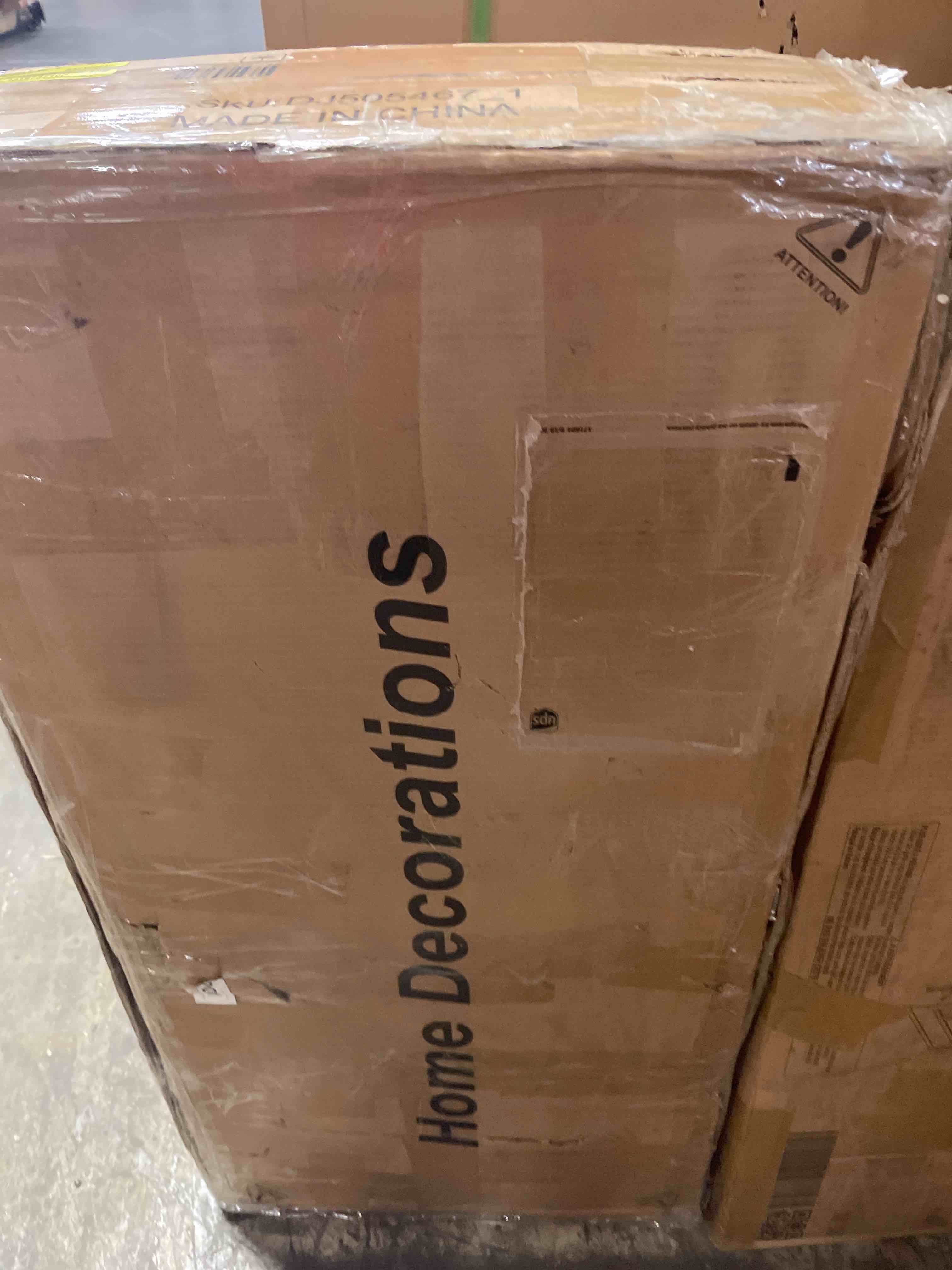 Condition photo showing As Is for farmhouseonly one box  bed frame with 51" tall headboard& large storage drawe