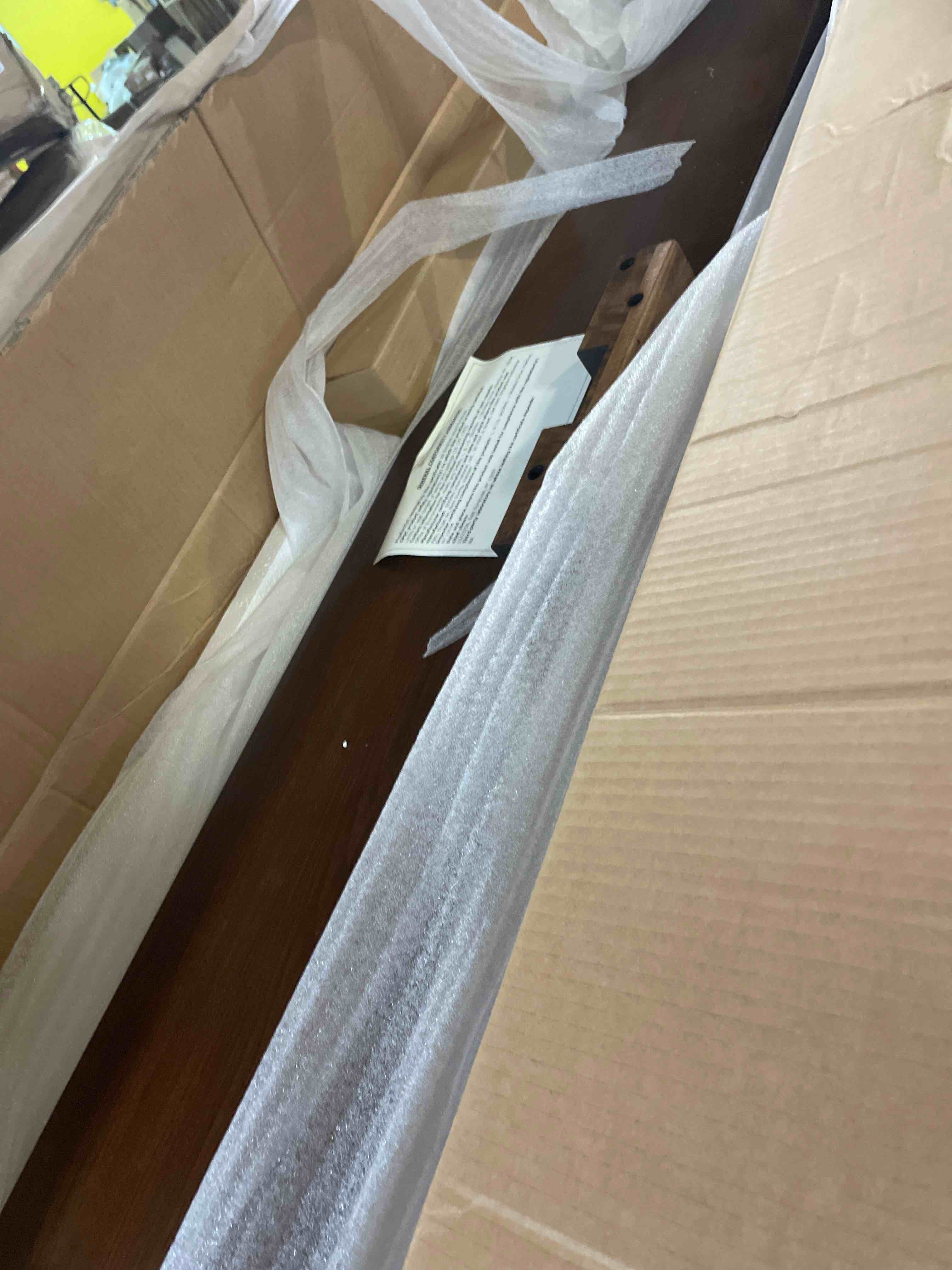 Condition photo showing Good Condition for silver-colored bedroom headboard,only box 2/5