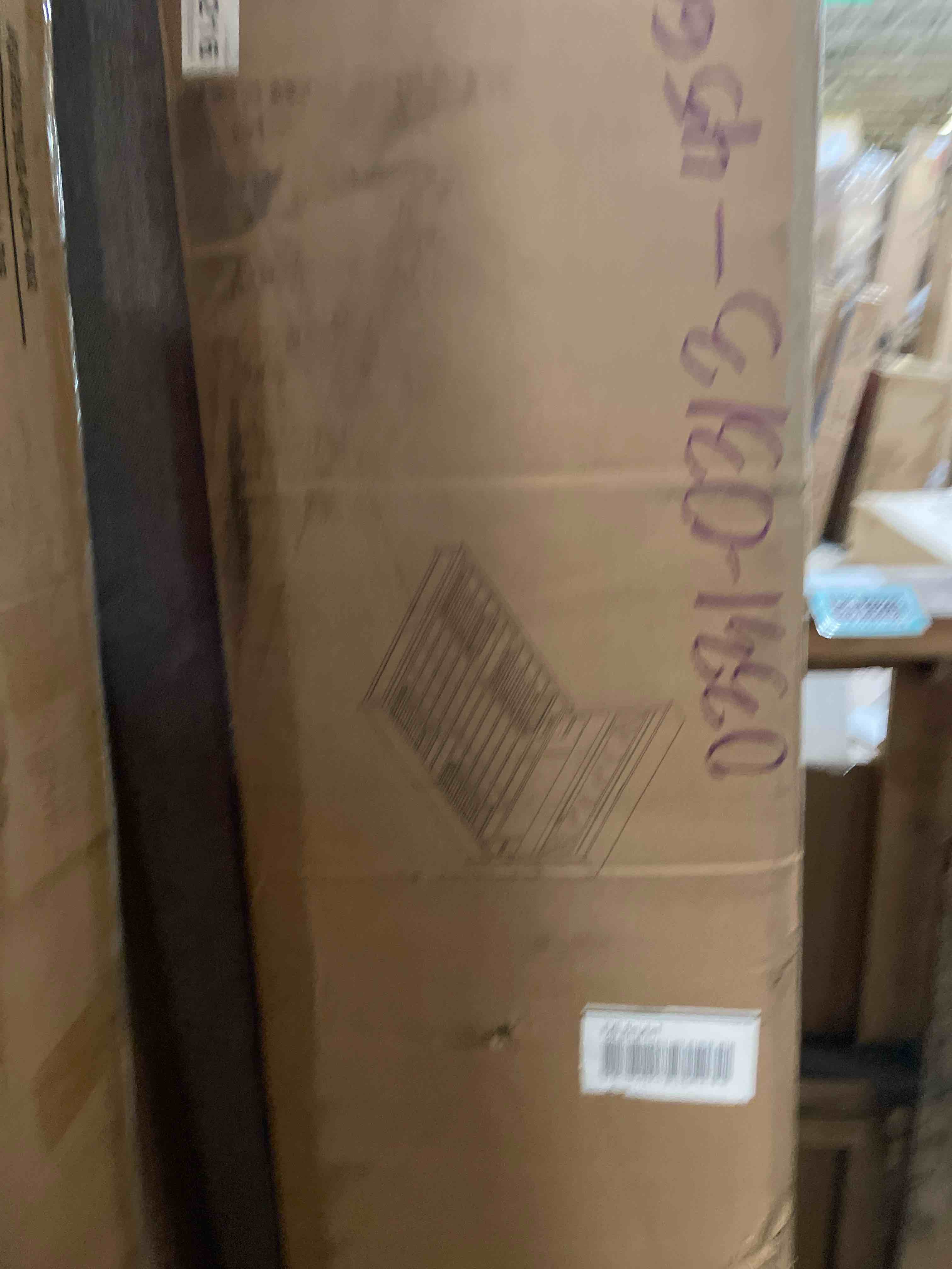 Condition photo showing As Is for box 1/2 wrought studio farmhouse bed frame 