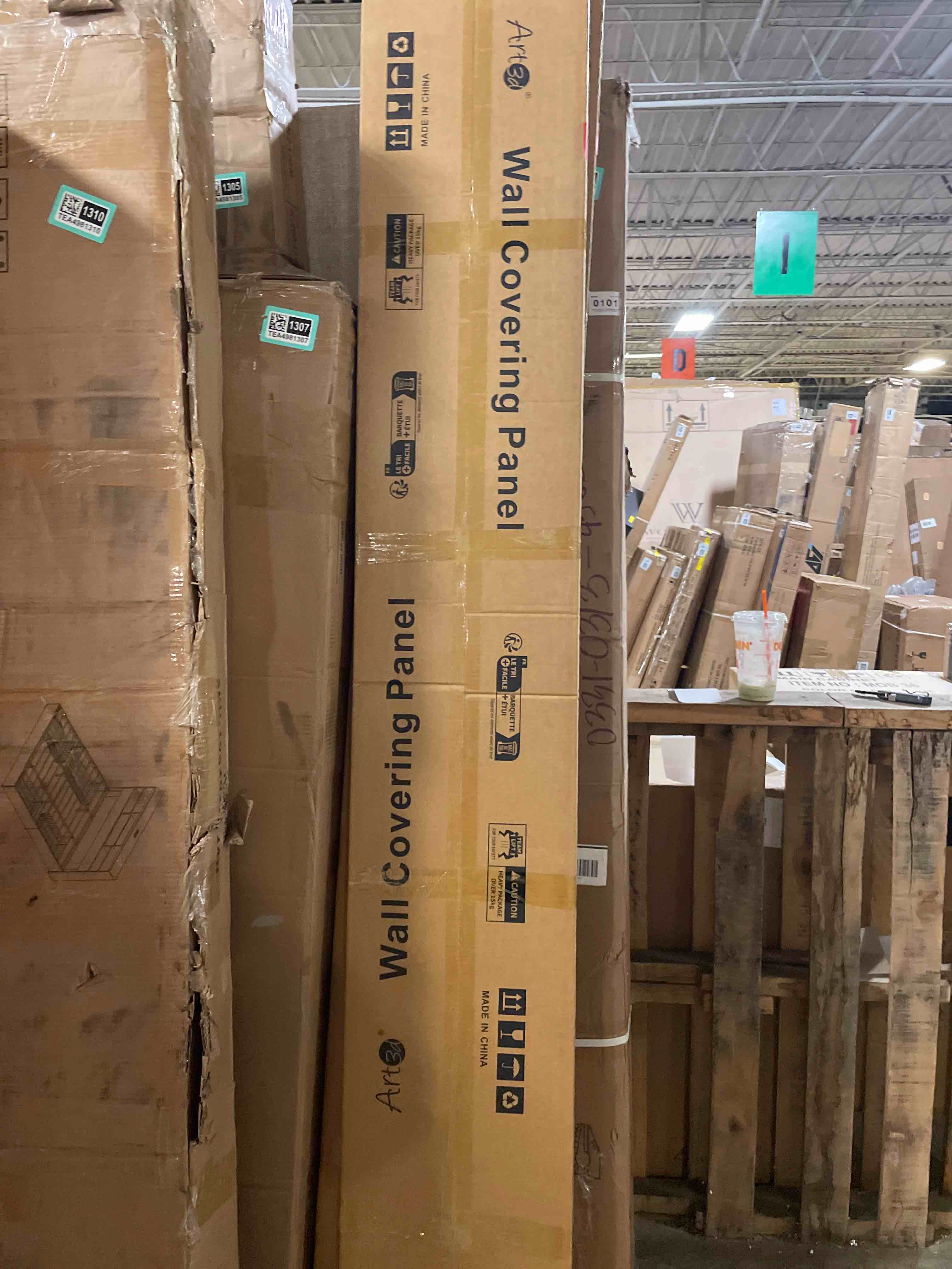 Condition photo showing New/Like New for wall covering panel 3boxes total