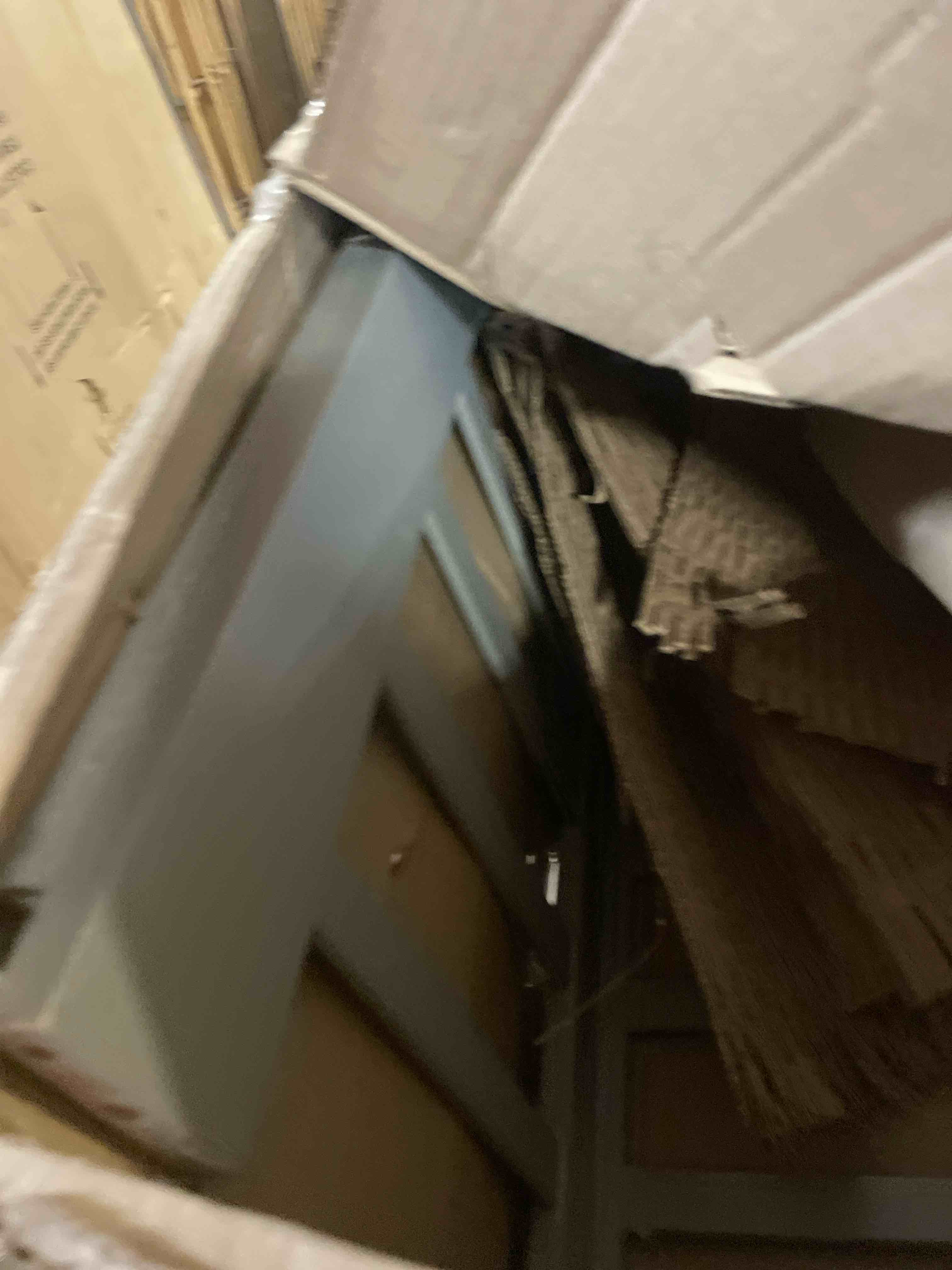 Condition photo showing As Is for black wood bunk bed ladder 50"/ 55"/ 60", lofted/dorm/rv bed bunkbed ladders with 4 in extra deep steps & non-slip pads, replacement wooden ladder for motorhome/camping - load 660 lbs