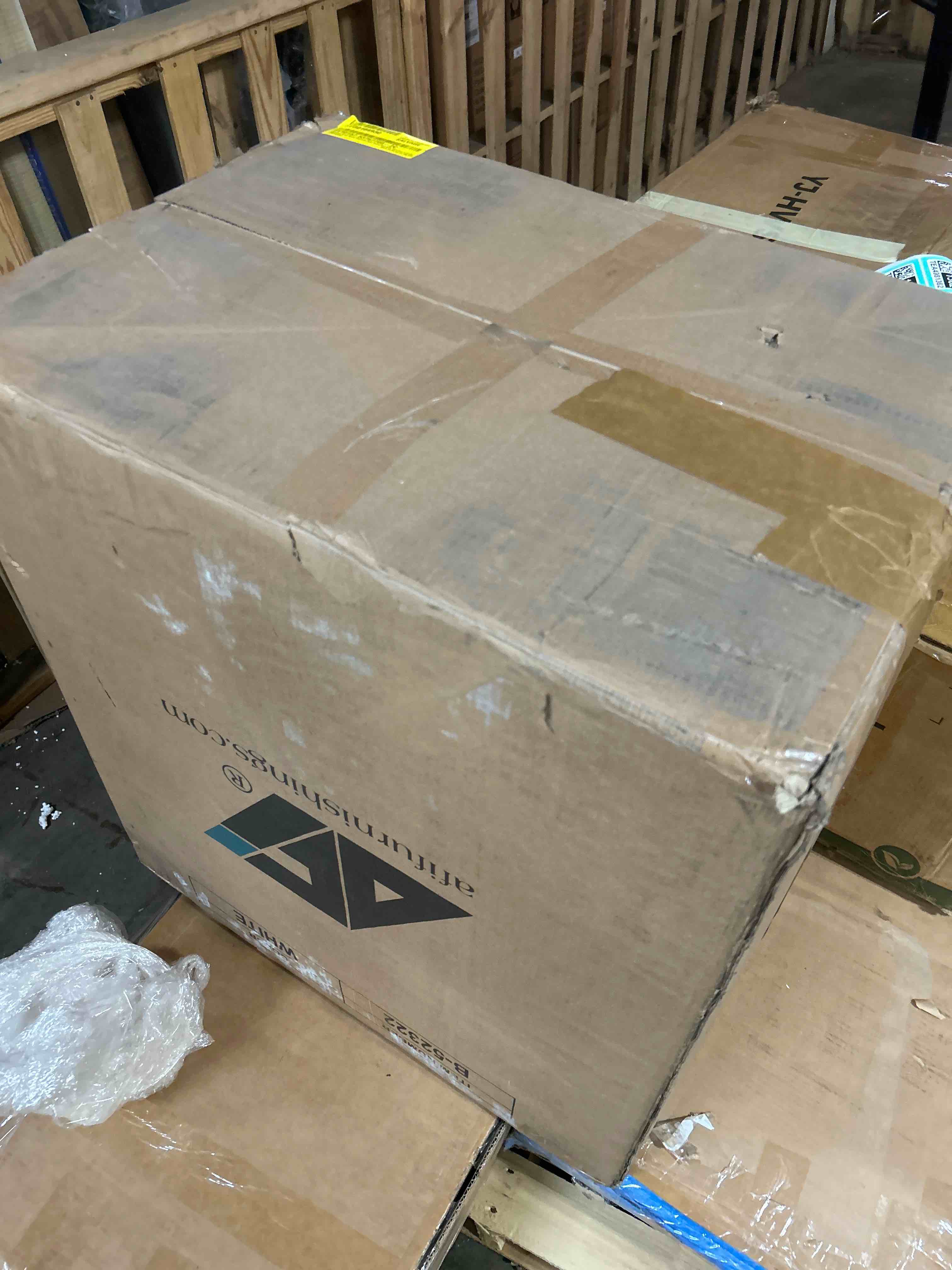 Condition photo showing As Is for blaisdell solid wood staircase kids bunk bed with roll out trundle(1 piece to bed only )