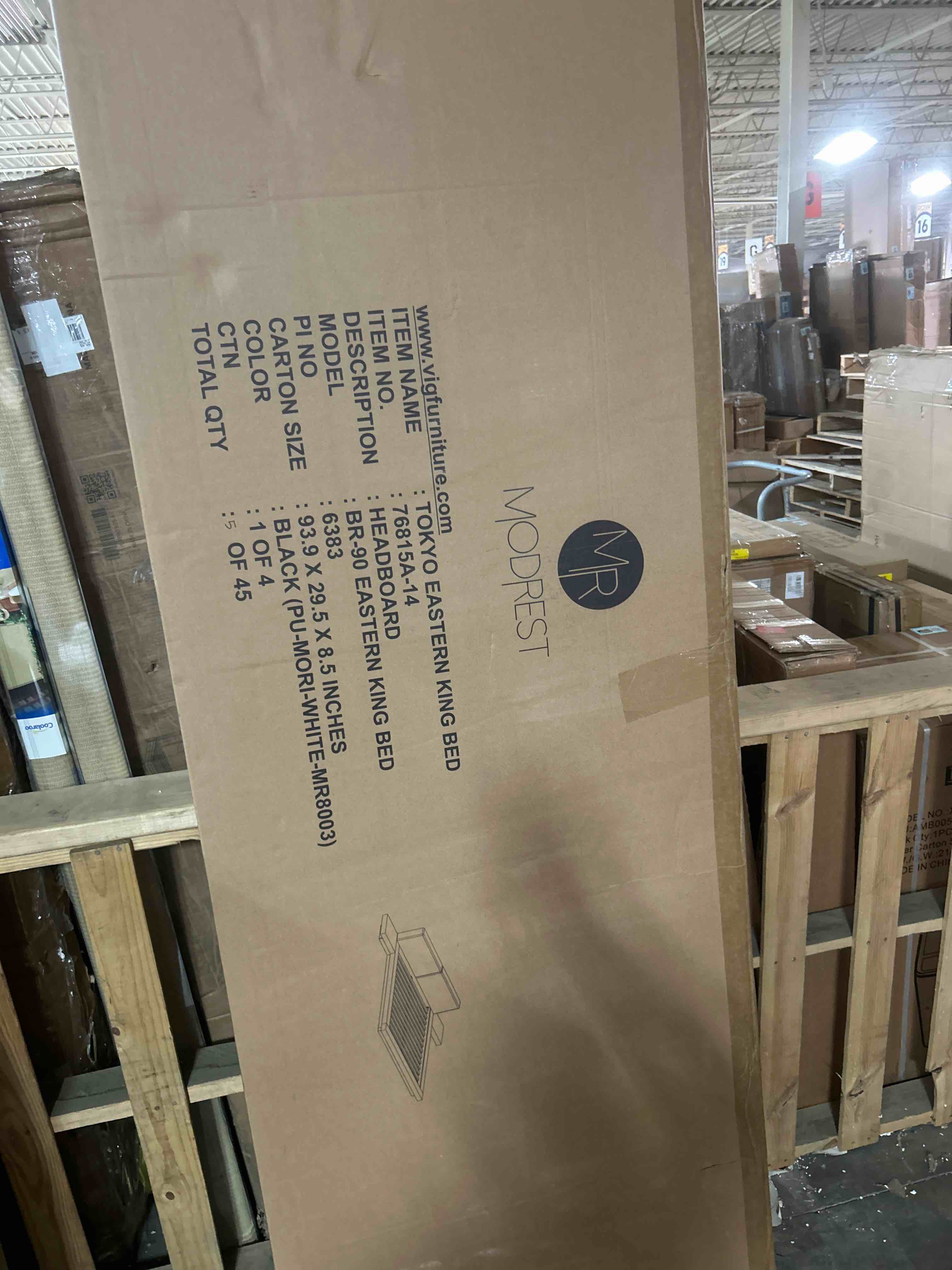 Condition photo showing As Is for tokyo eastern king bed(headboard only)