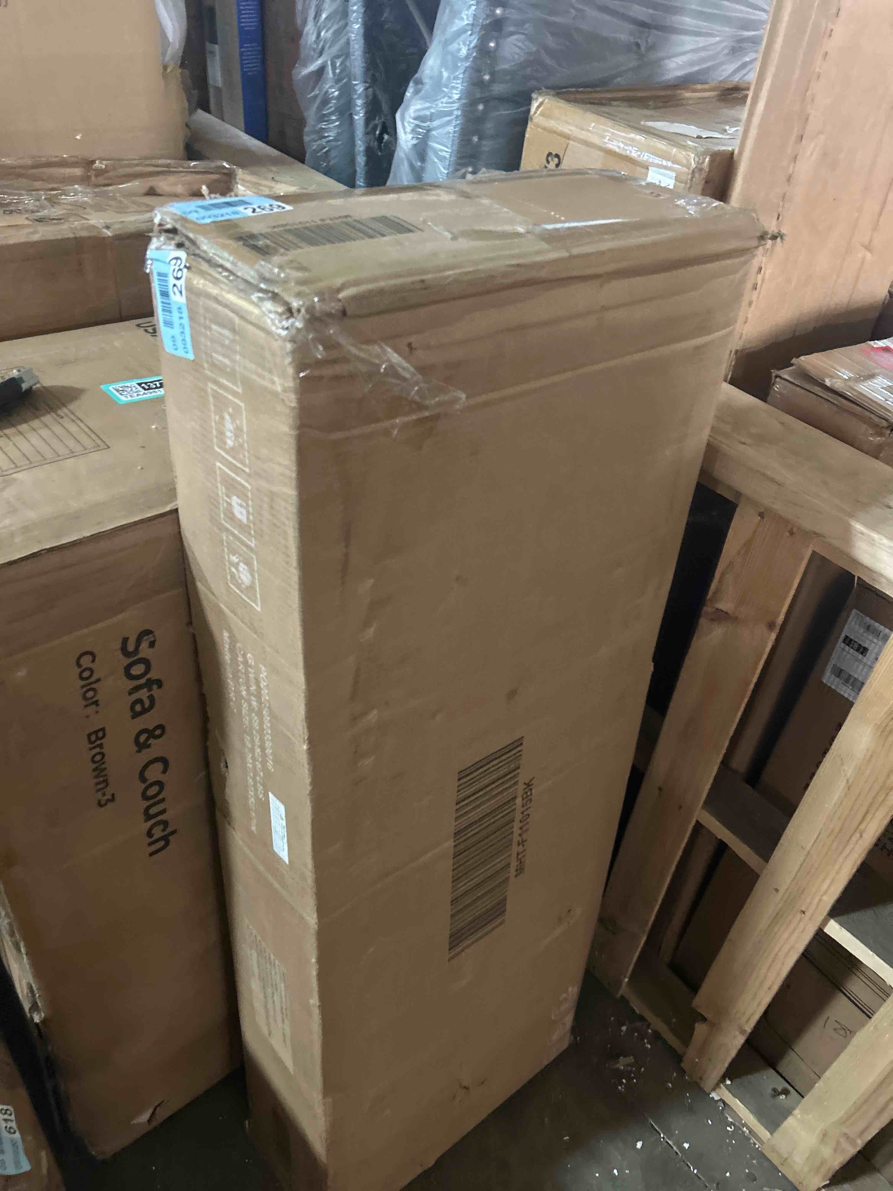 Condition photo showing New/Like New for finetones 76” tall bookshelf with storage, 6 tier black bookcase with 16 open display shelves, triple wide large bookshelves and bookcases, wood book shelf storage cabinet for home office (black)