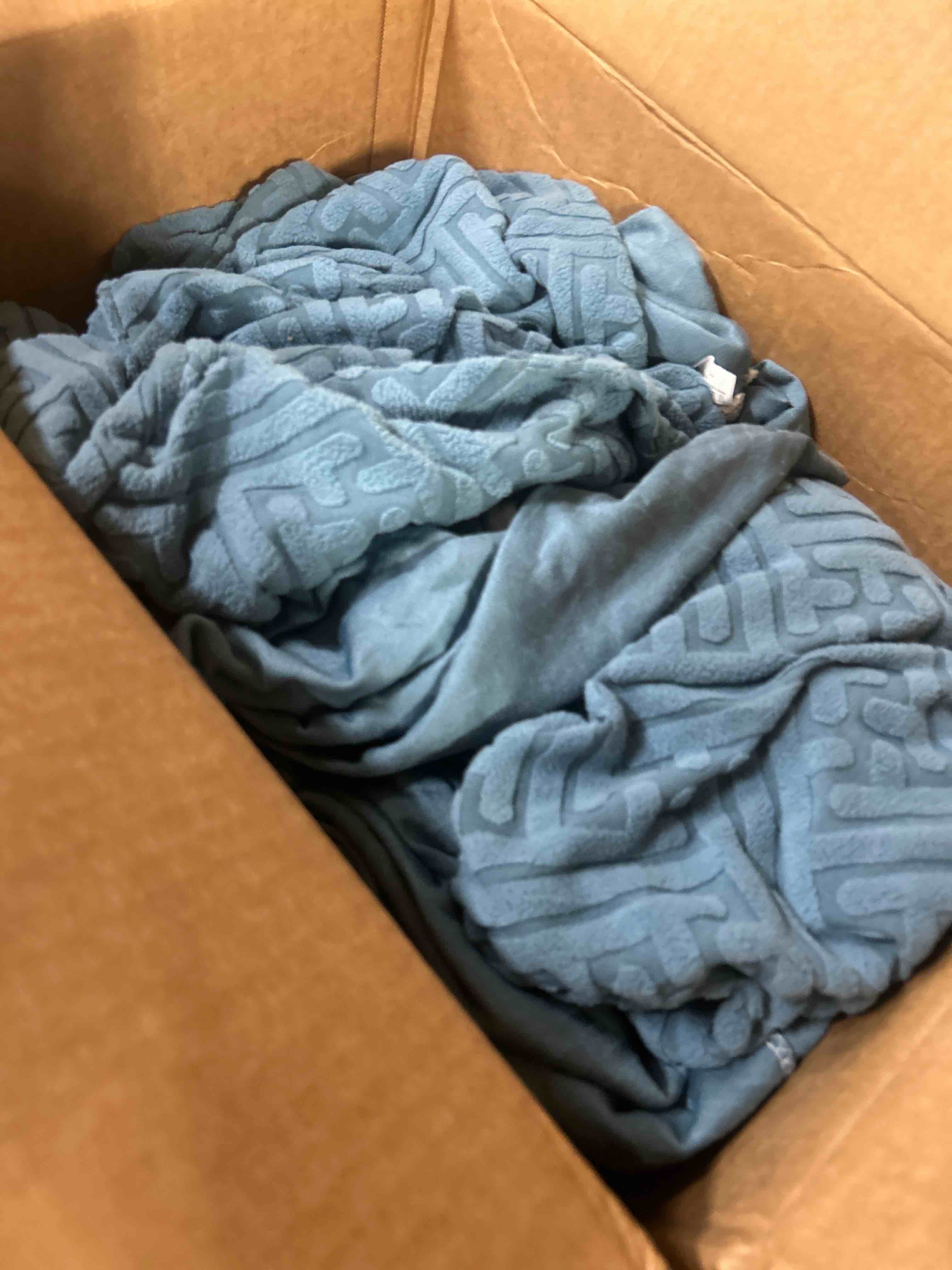 Condition photo showing Good Condition for elastic knitted fleece fabric soft material for sofa cover pillow chair upholstery and handmade diy use