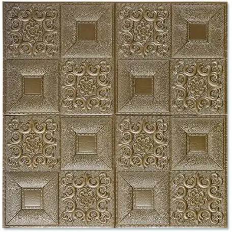 28"× 28"peel and stick vinyl wall paneling