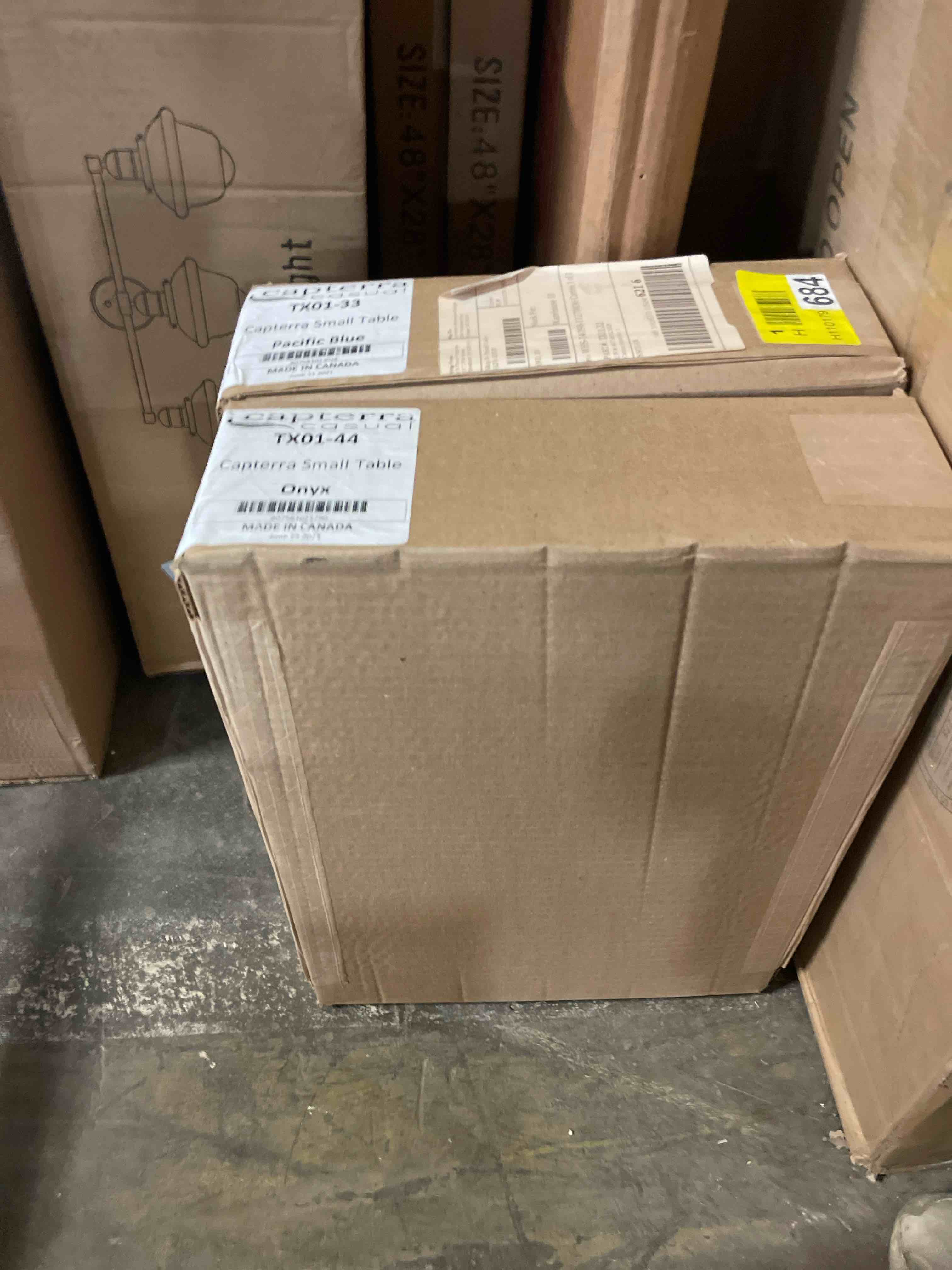 Condition photo showing New/Like New for captiva casual table, small, cobalt blue