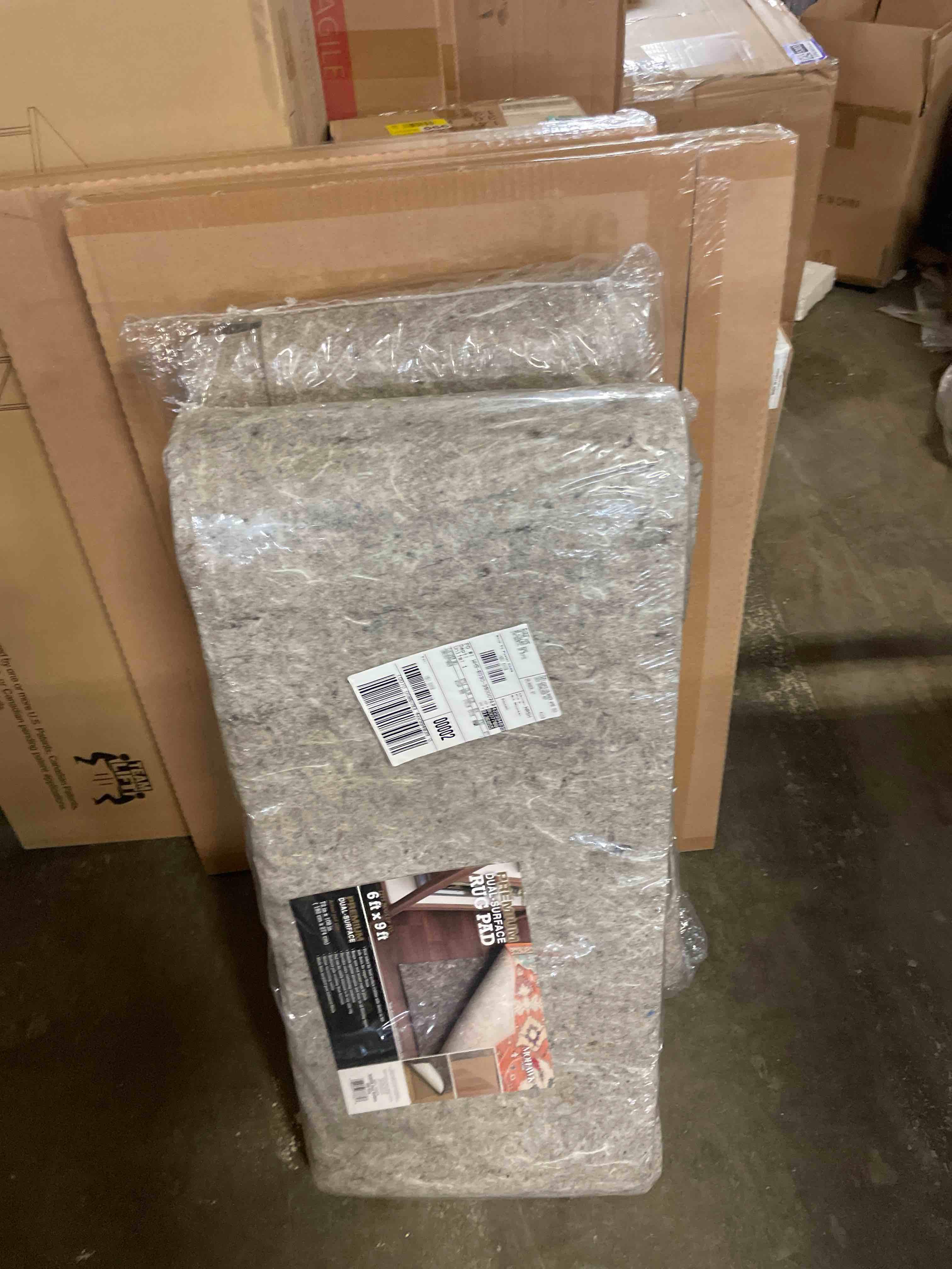 Condition photo showing New/Like New for bagail felt and natural rubber backing rug pads 1/4” thick, 6 x 9 ft non slip carpet gripper keep rugs in place, under area rug protective cushioned pads, carpet runners, hardwood floors protection 9' x 6' (rectangular) 1/4" thick