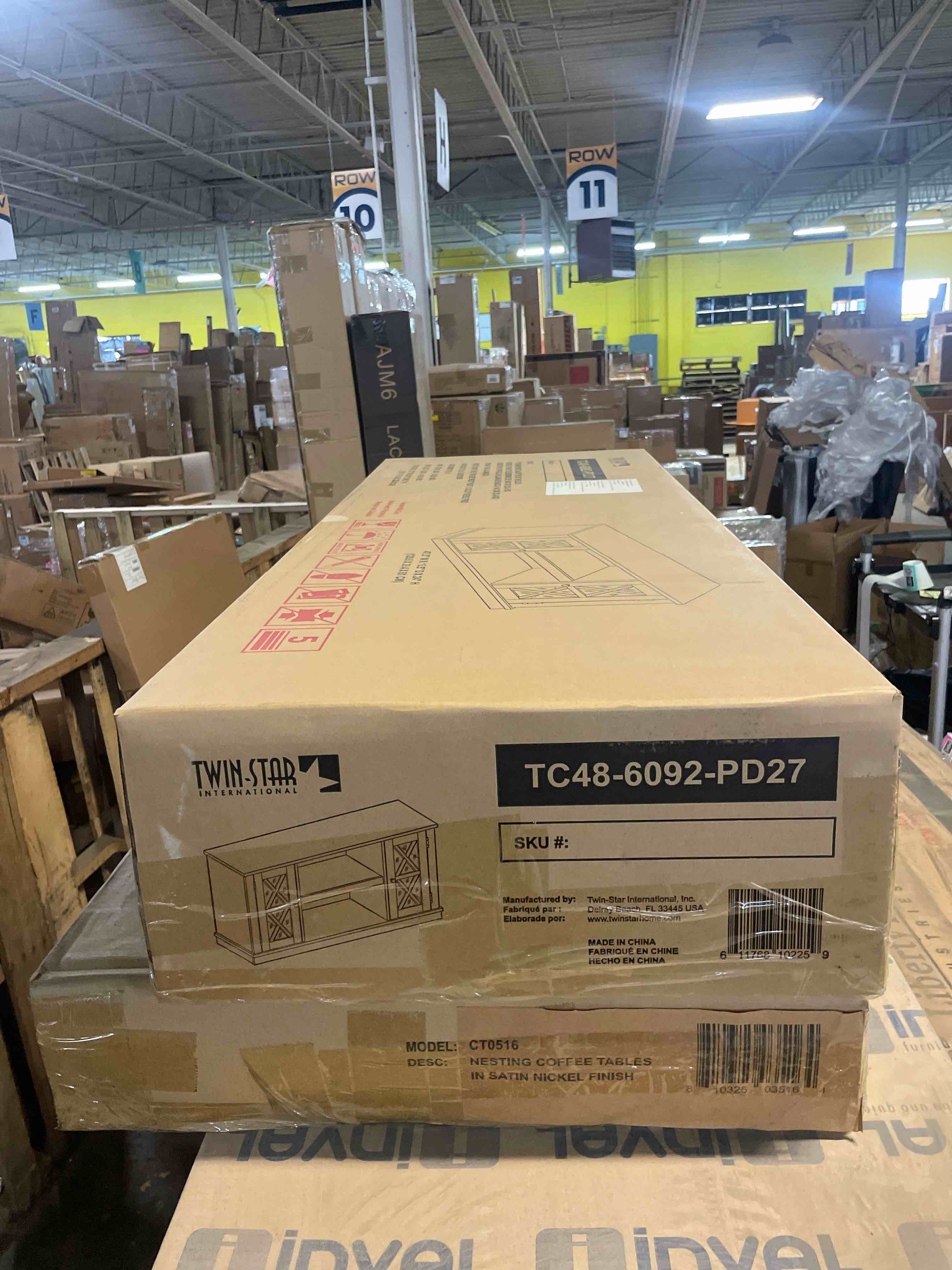 Condition photo showing New/Like New for bell'o - omni tv cabinet for most flat-panel tvs up to 55" - brown