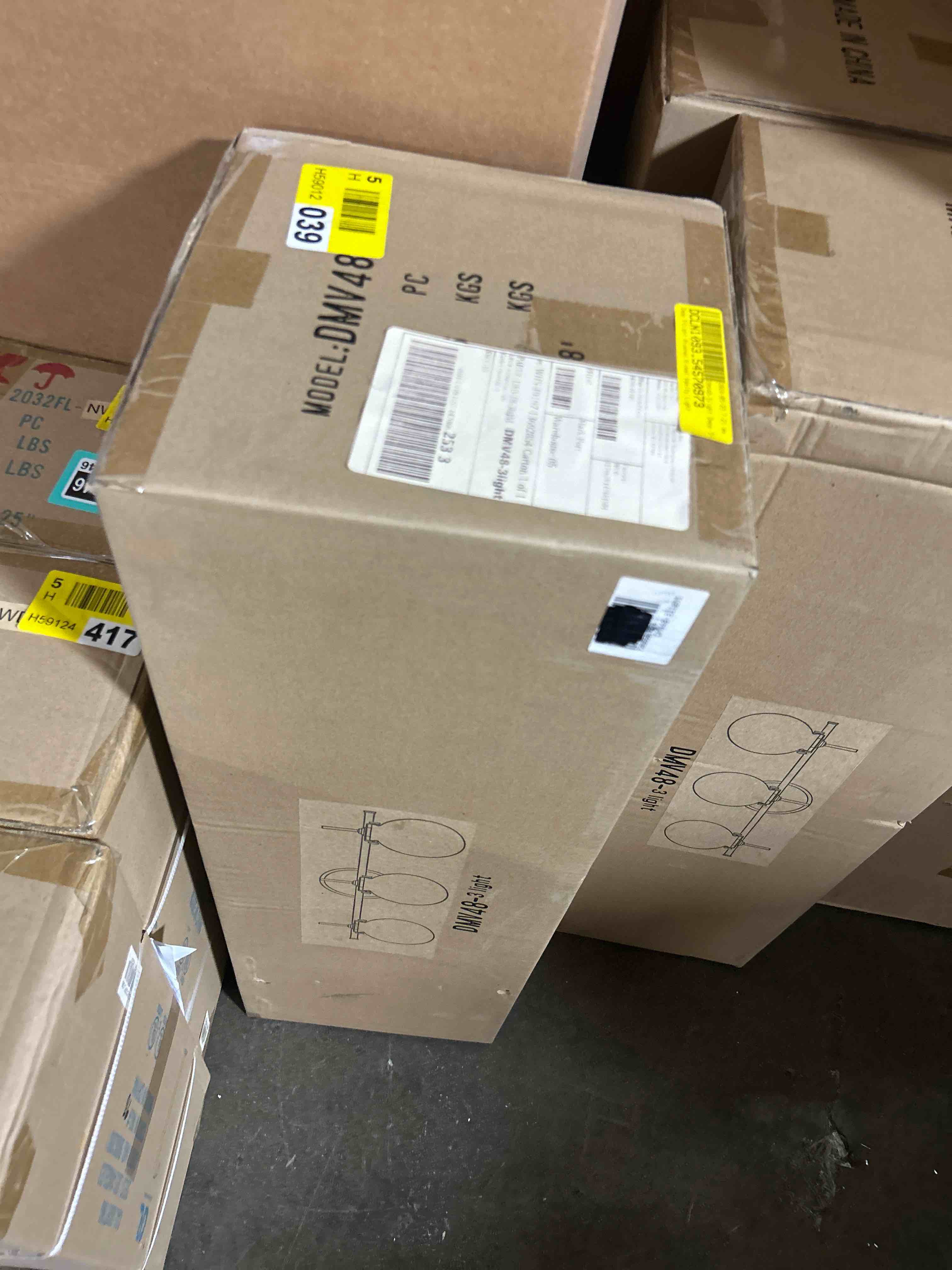 Condition photo showing New/Like New for 3-light bathroom light fixtures, brushed nickel vanity lights for bathroom with milky white ball shades, 18.9 inch bathroom lighting fixtures over mirror, wall sconce for bedroom (bulb not included) brushed nickel 3-light