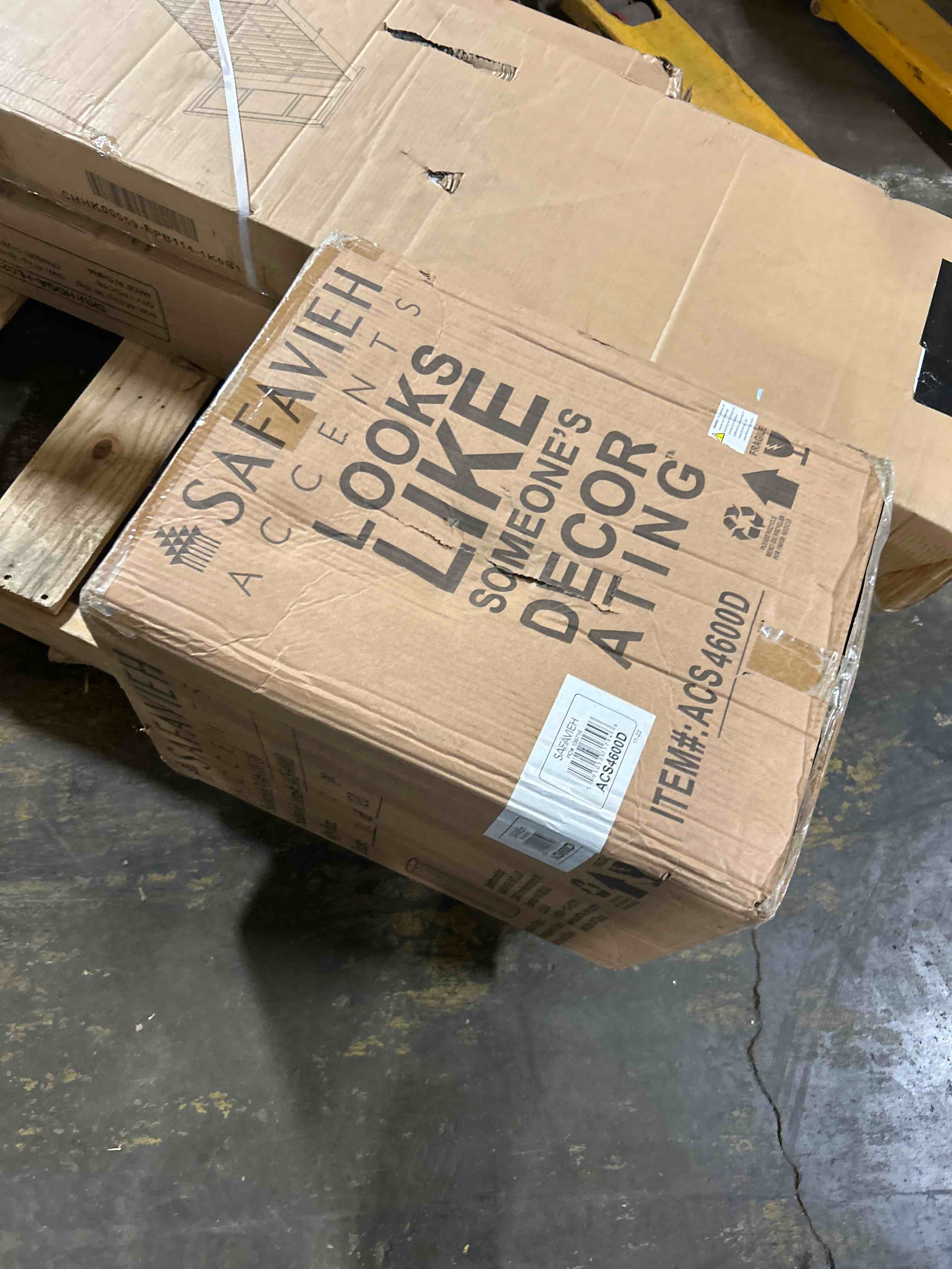 Condition photo showing As Is for bin, shelf, 375mm x 210mm x 136mm, blue