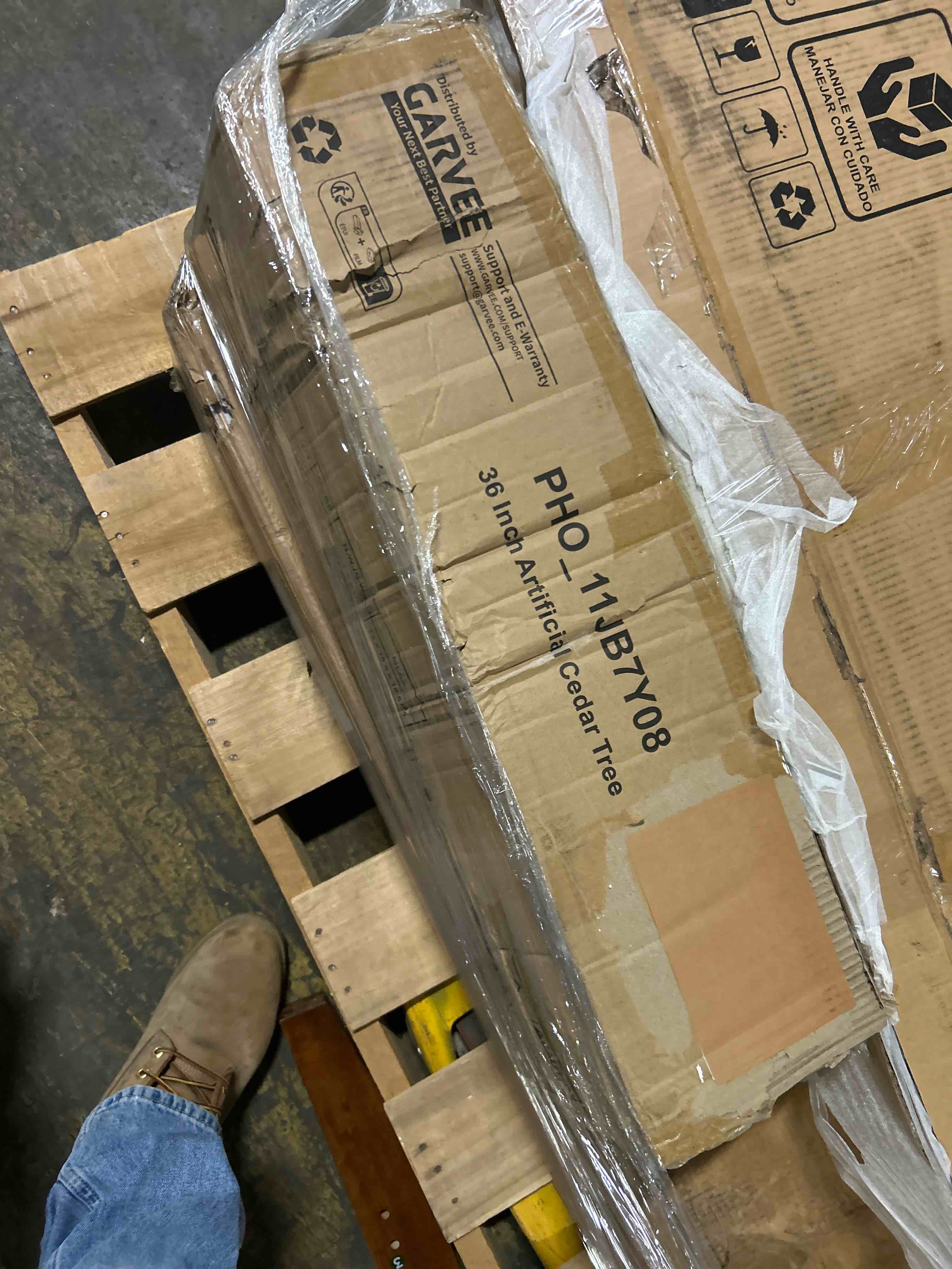 Condition photo showing New/Like New for 36 inch artificial cedar tree