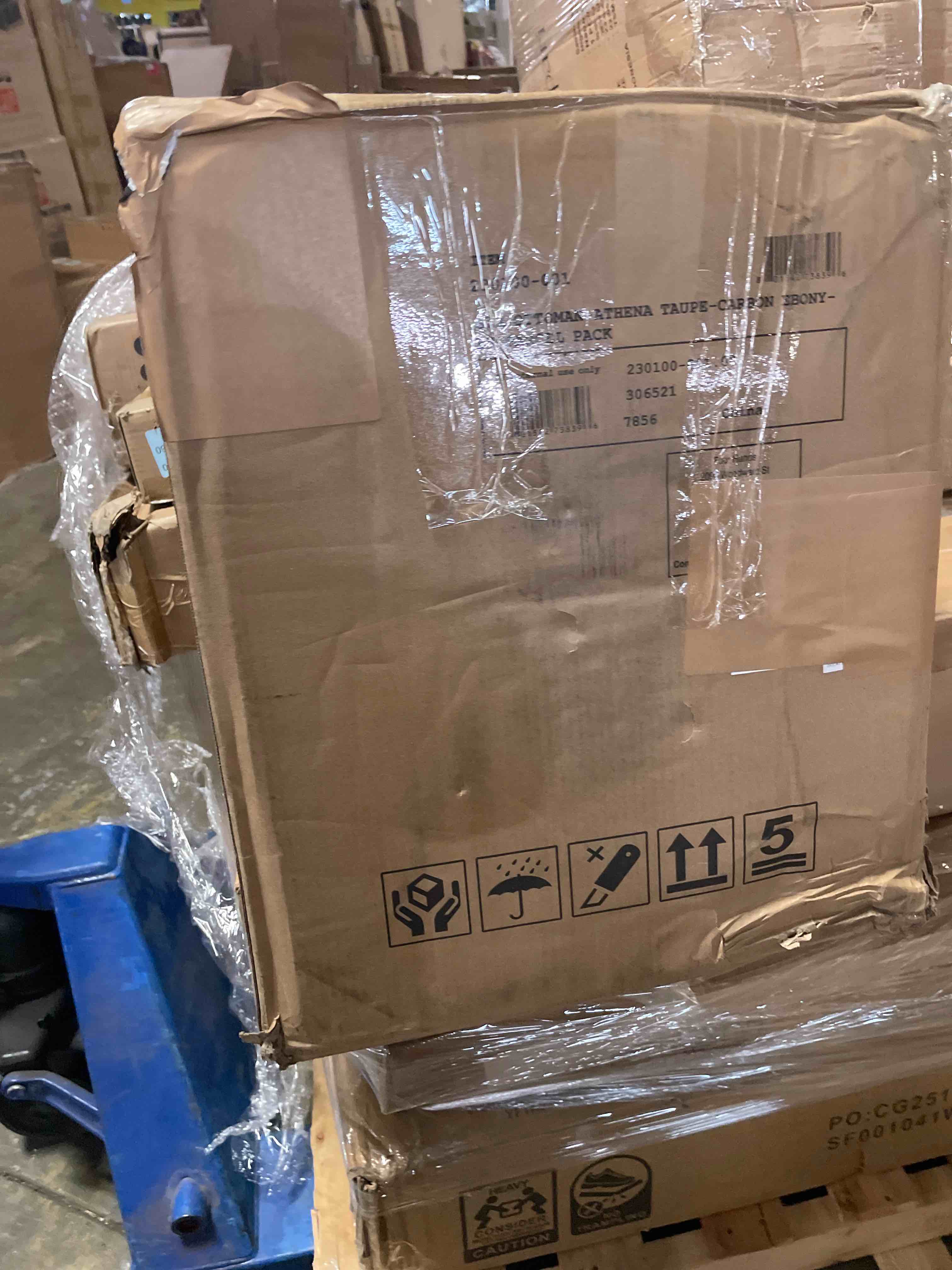 Condition photo showing As Is for sis ottoman athena 