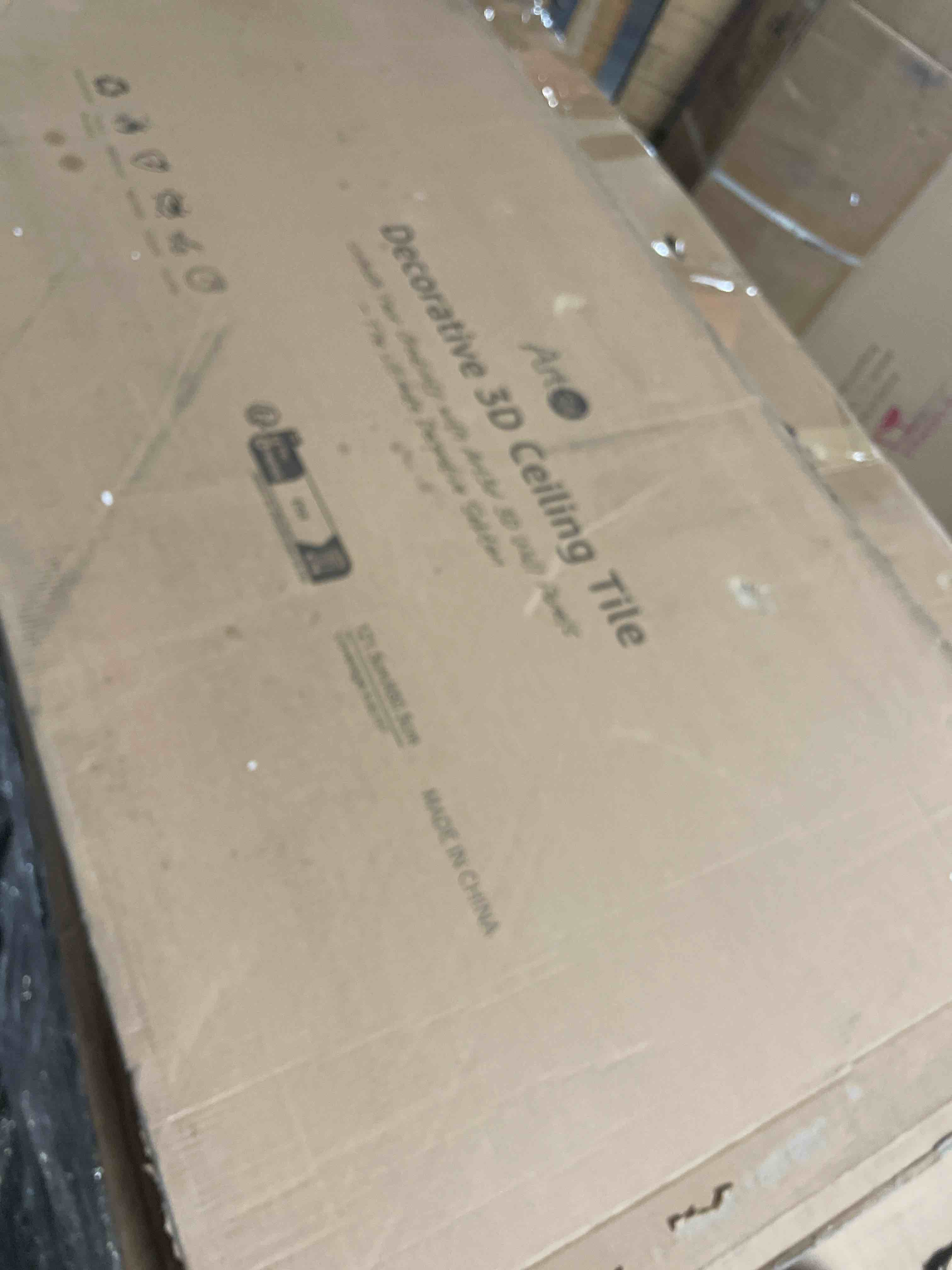 Condition photo showing New/Like New for art3d 12-pack 24×24 inch pvc waterproof drop ceiling tiles for home décor - 2x2 ft 3d modern ceiling panel for suspended grid, white 24"x24" white 12