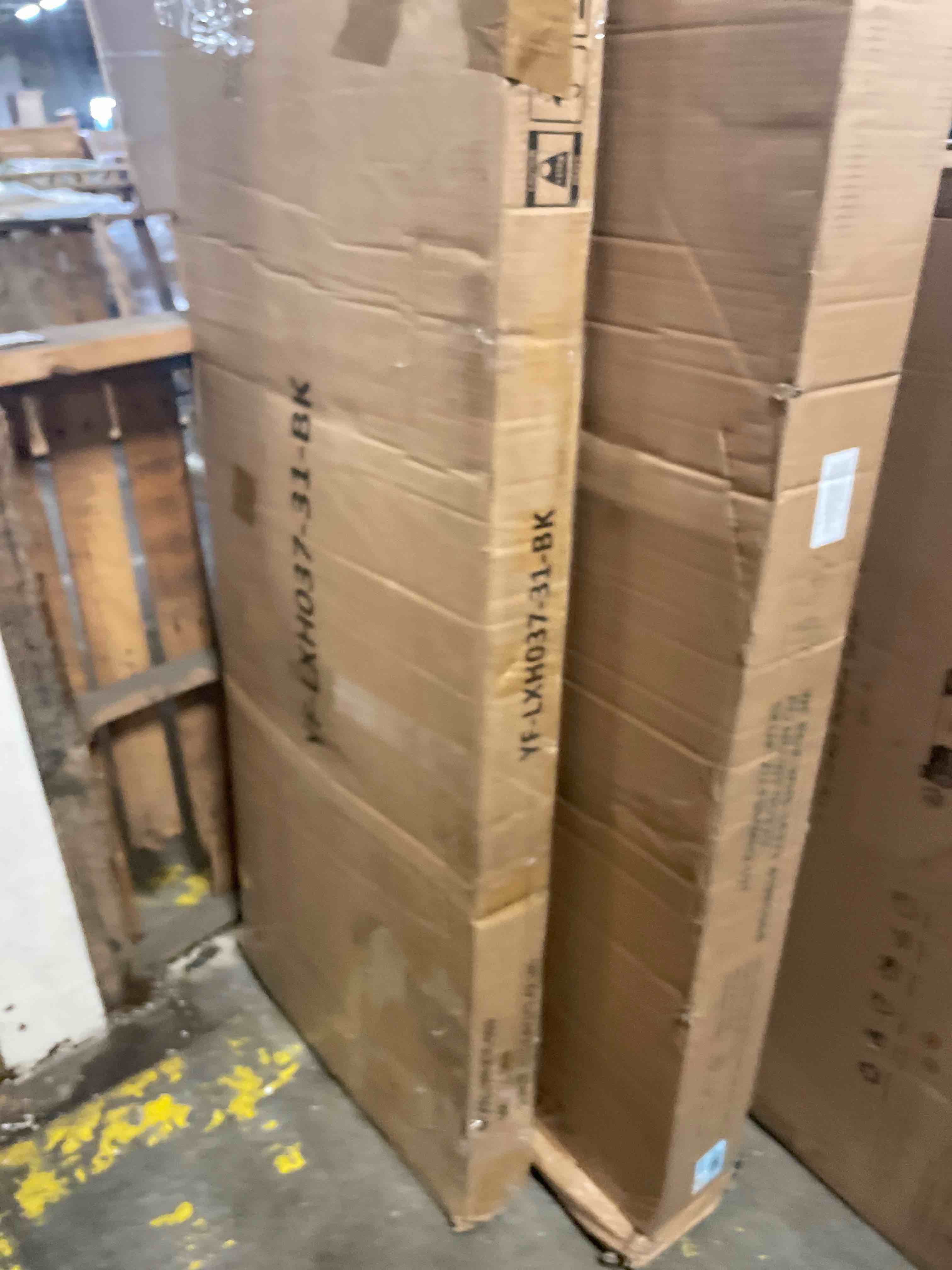 Condition photo showing As Is for amazon basics bed frame with storage, foldable metal platform, sturdy steel, no box spring needed, 14-inch high, tool-free setup, queen size, black queen 14 inch ( foldable)