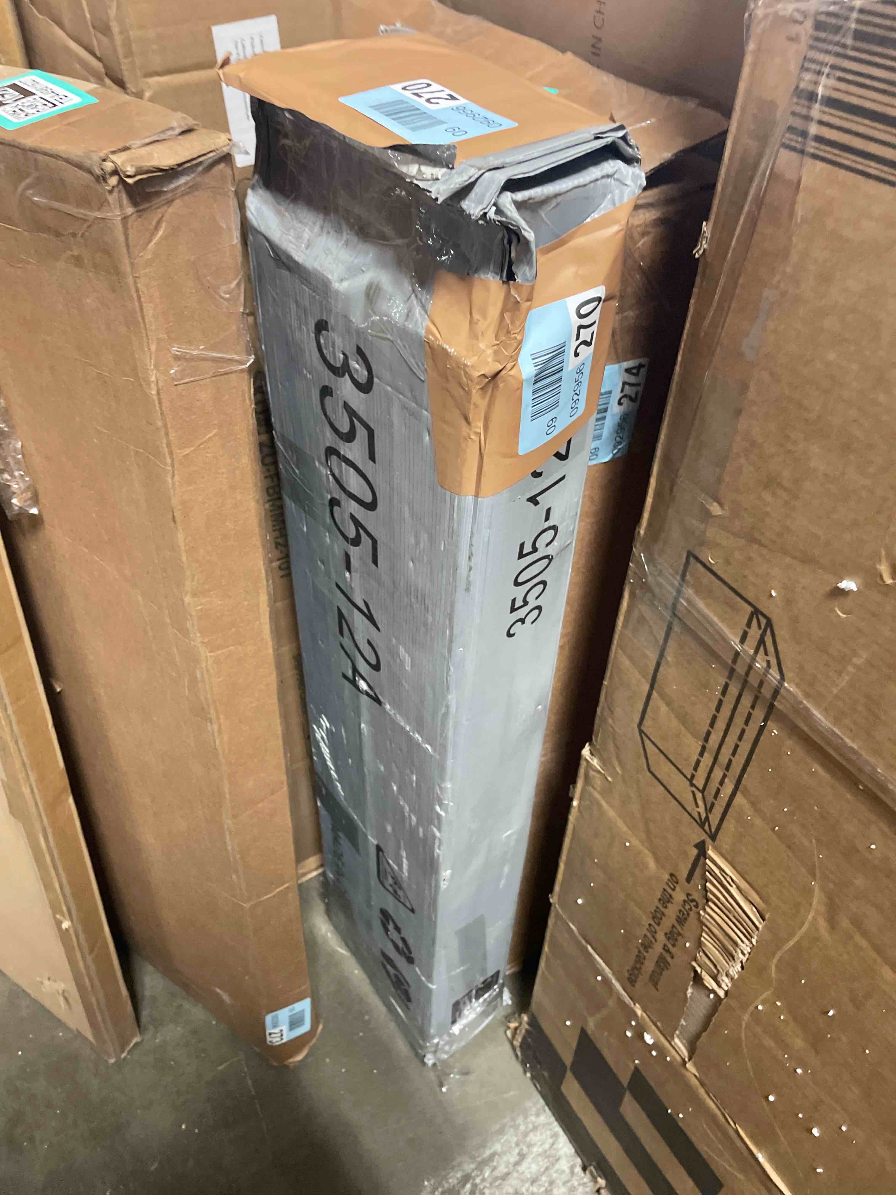 Condition photo showing As Is for amazon basics foldable metal platform bed frame with tool free setup, 18 inches high, sturdy steel frame, no box spring needed, twin, black twin 18 inch ( foldable)