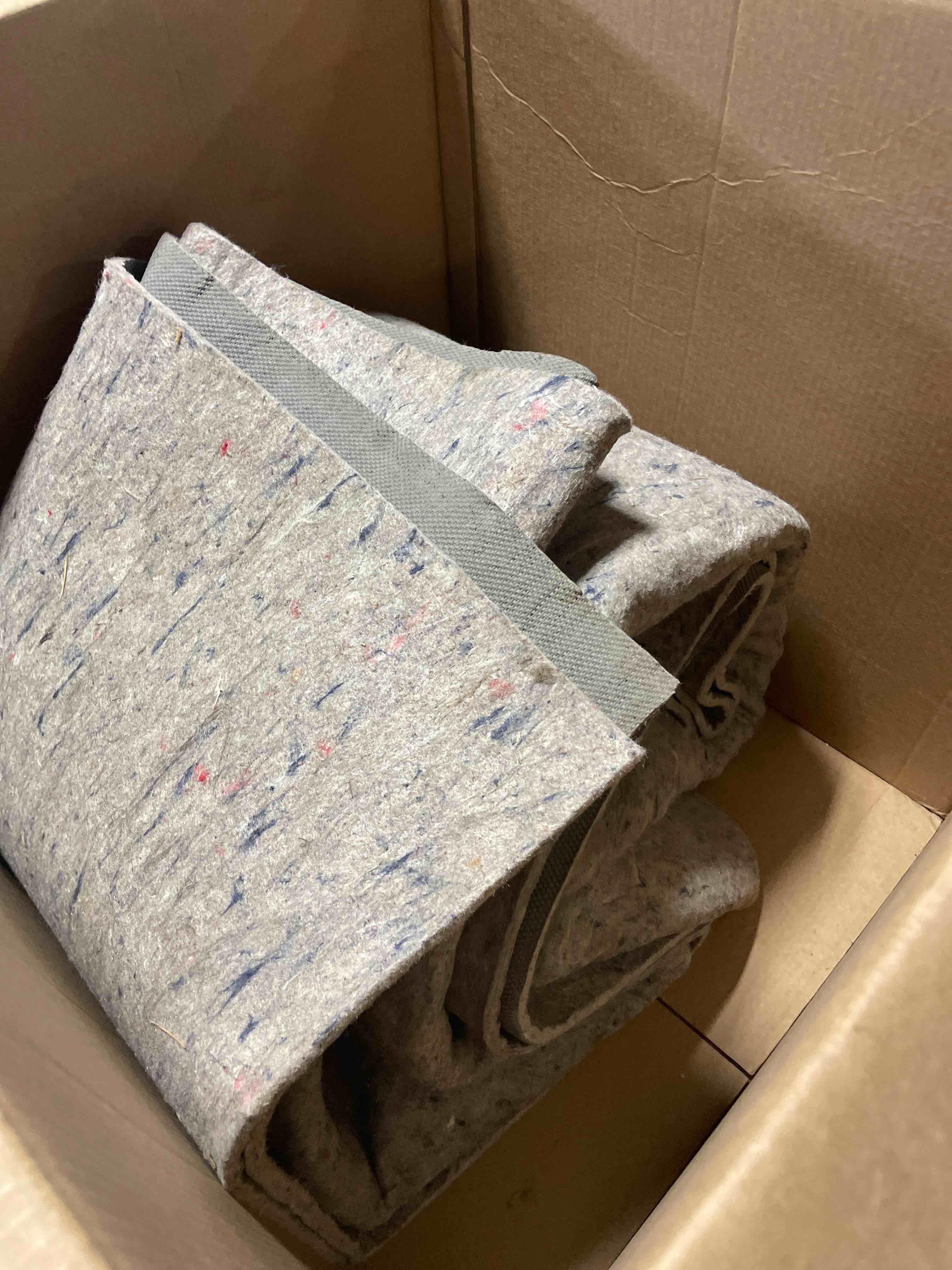 Condition photo showing As Is for mohawk home felt rug pad 8' x 10' - 1/4 inch thick cushion for area rugs, protective underlay for hardwood floors, comfort and insulation – felt only pad 1/4 inch ultra premium all surface 8' x 10' (rectangular)