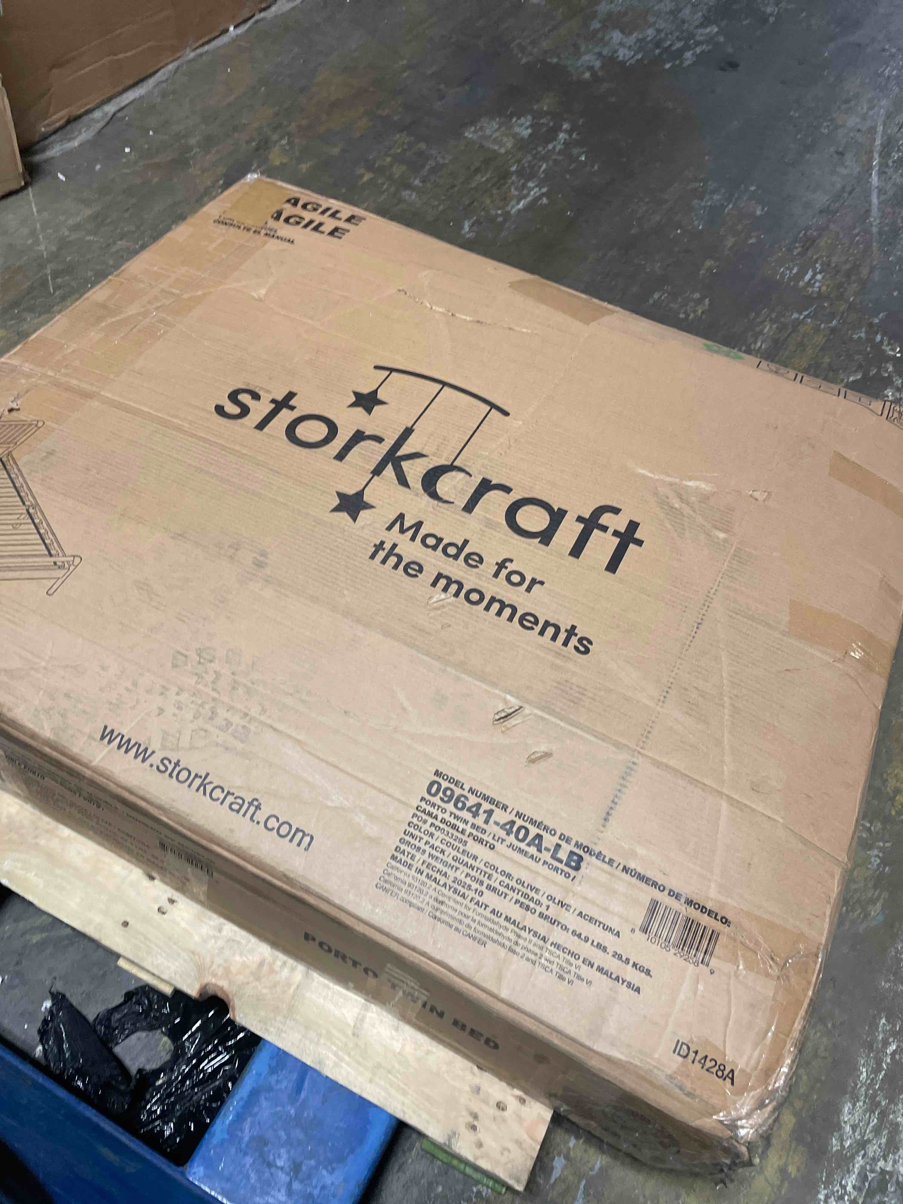 Condition photo showing Good Condition for storkcraft next porto twin bed (natural) – greenguard gold certified fits standard twin mattress, sleek and elegant design, easy to assembly, easy-to-match style