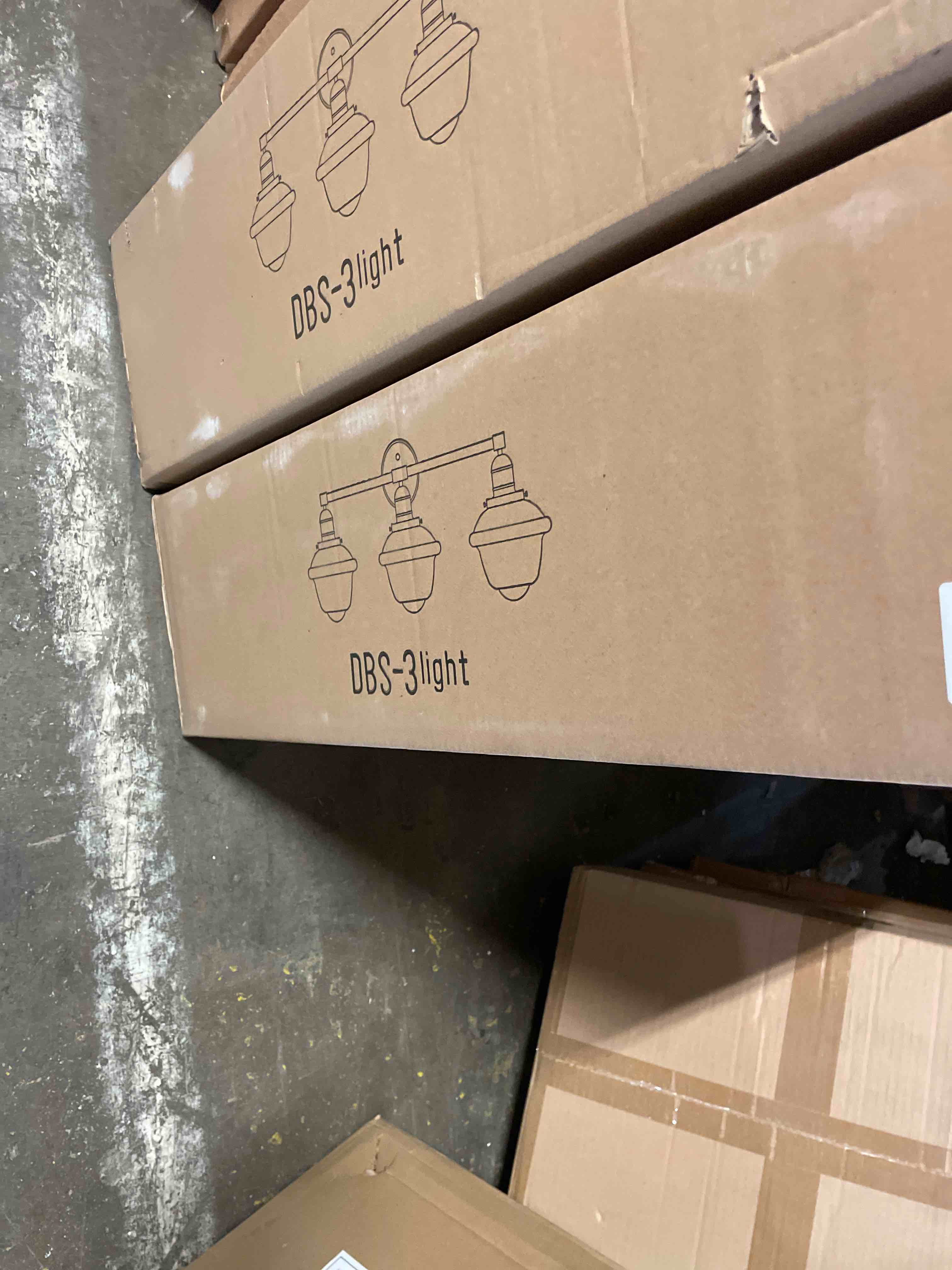 Condition photo showing New/Like New for odeums bathroom vanity lights  3-lights indoor wall sconces  interior wall lighting fixture with clear glass