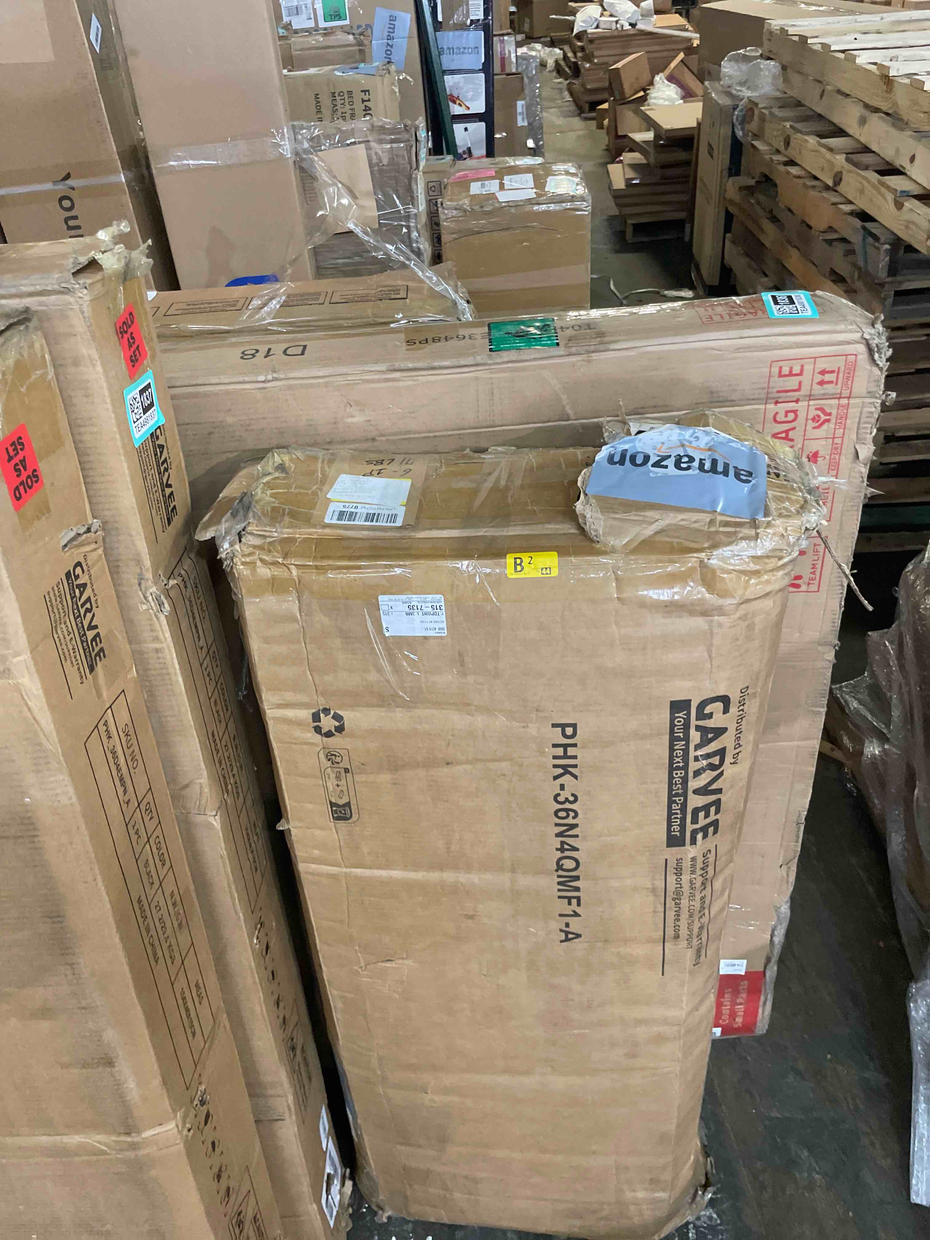 Condition photo showing As Is for garvee 48 inch vanity desk with mirror and lights large makeup table with drawers (incomplete box 1/a only missing box 2/b)