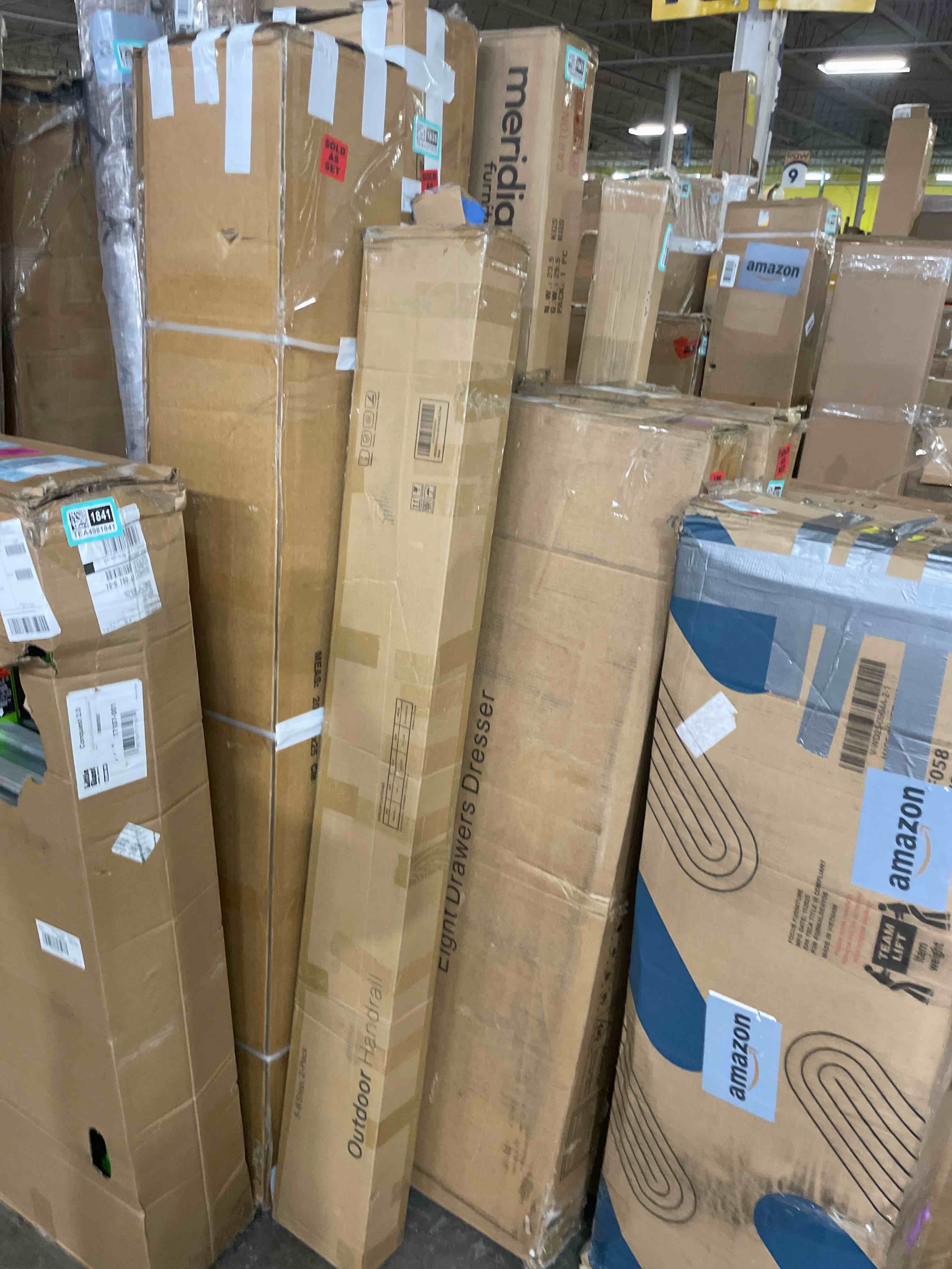 Condition photo showing New/Like New for lovmor 2 pack 5 step hand rails for outdoor steps wrought iron railing