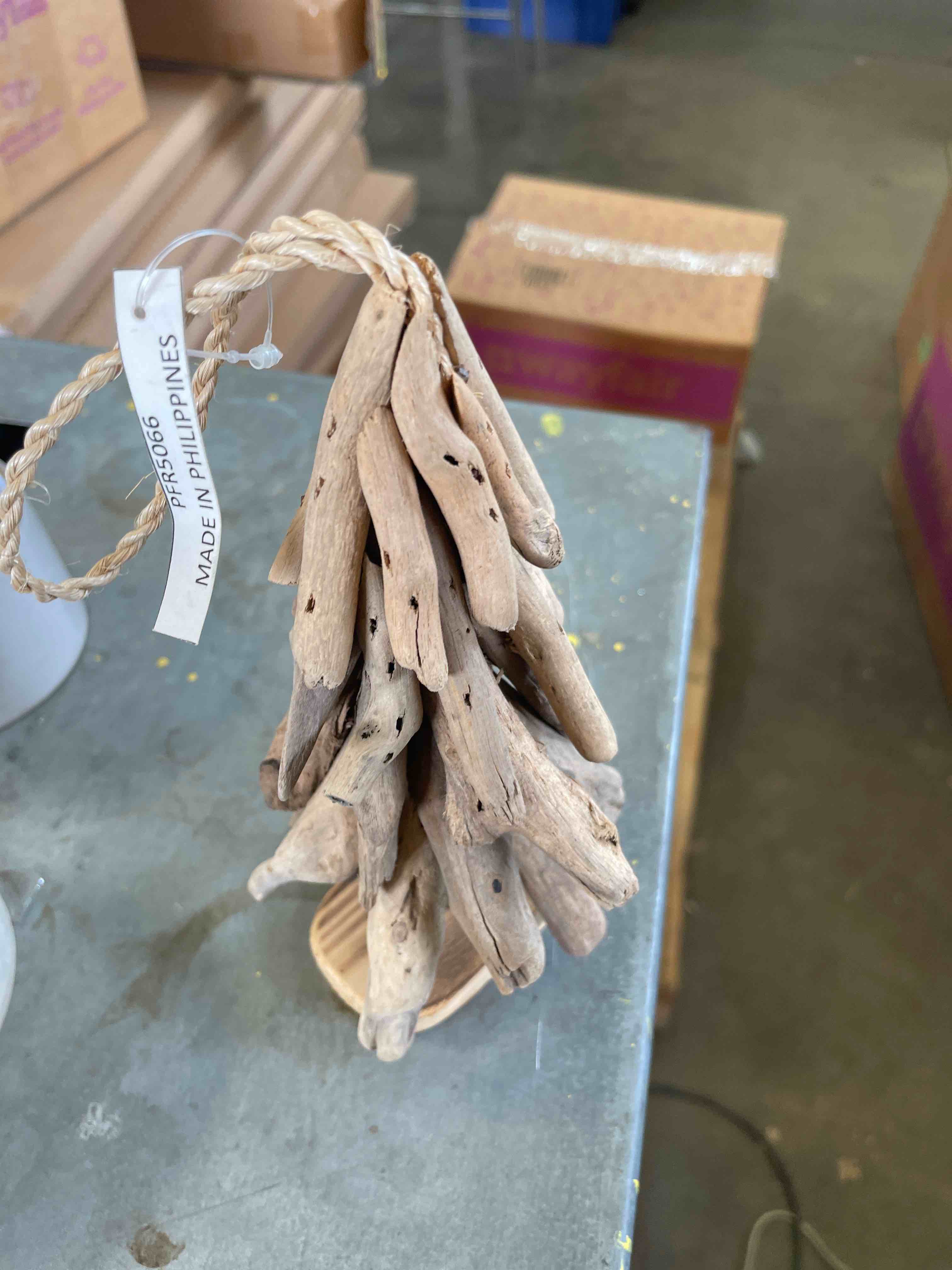 Condition photo showing New/Like New for driftwood tree ornament (set of 3) 