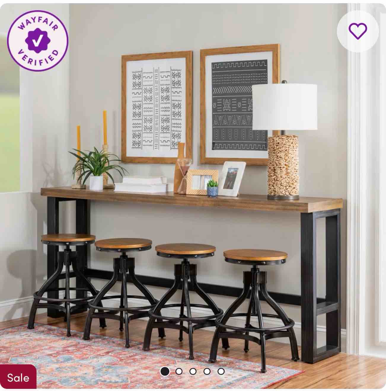 Kerome 4-Person Pub Table and Stool Set