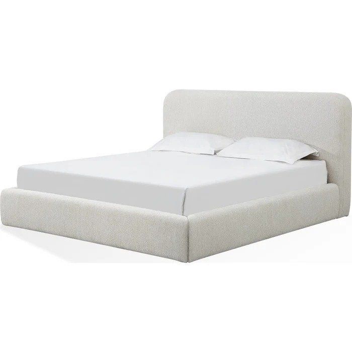 Modus Furniture Elora King ing Upholstered Bed in Whitewashed (incomplete only headboard)