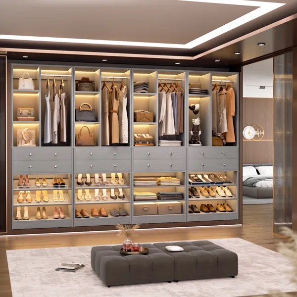 Closet(INCOMPLETE $$Organizer System With Drawers And Shelves