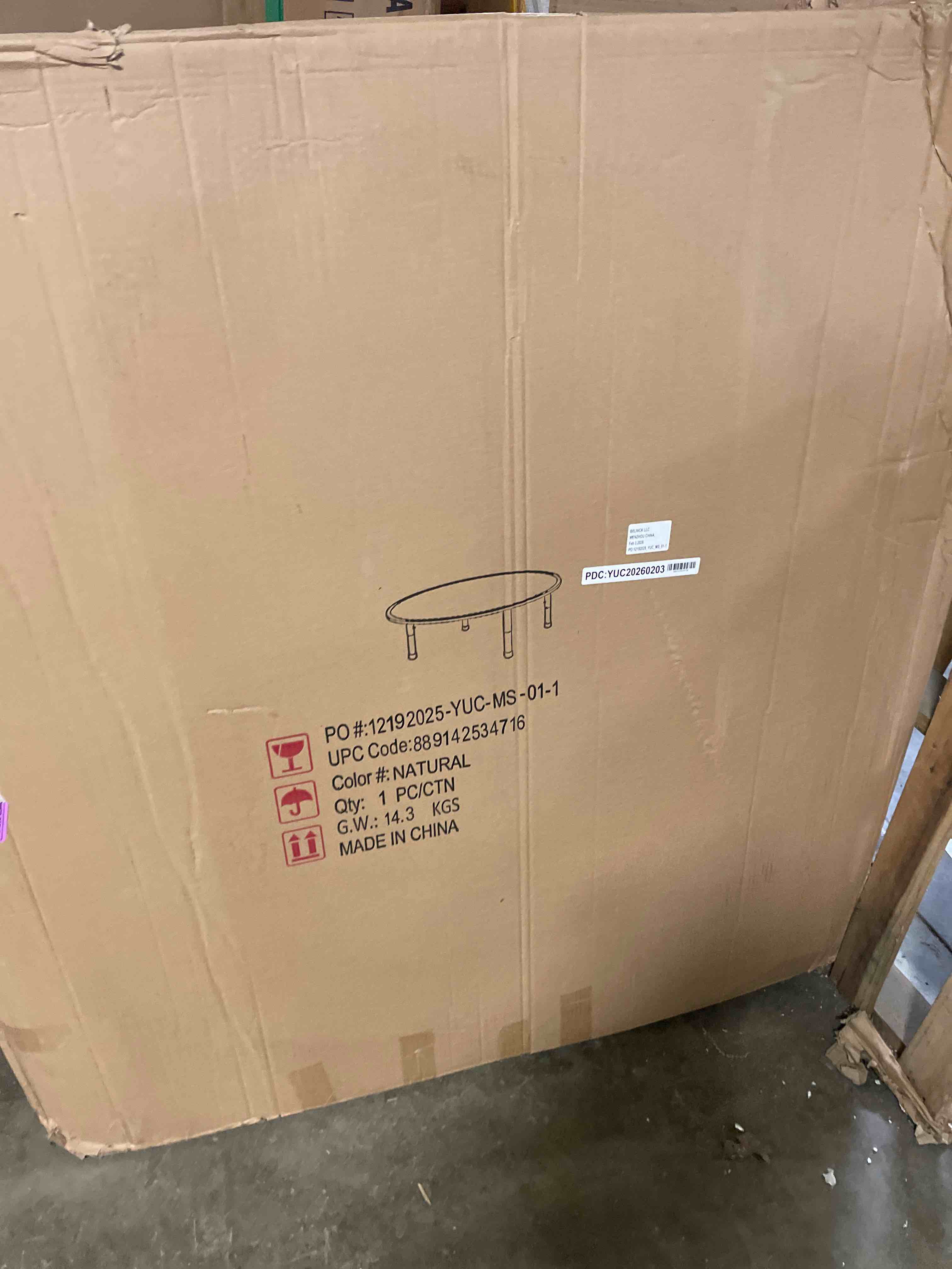 Condition photo showing New/Like New for flash furniture wren 33" round natural plastic height adjustable with rounded safety corners activity table with rounded safety corners