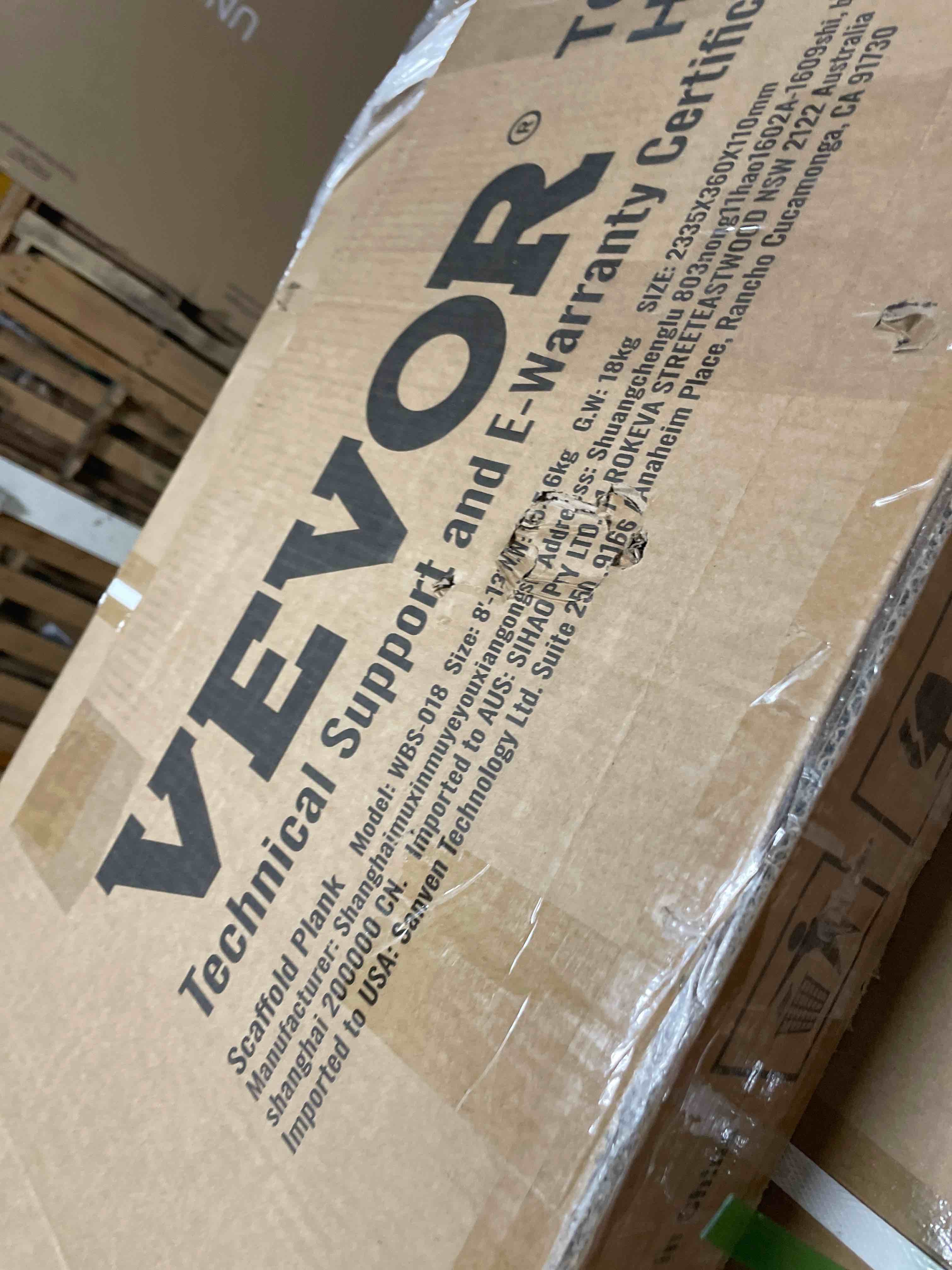 Condition photo showing New/Like New for vevor aluminum telescoping work plank, 8-13ft, 500lbs capacity, 12.5 inch width, scaffold ladder accessory