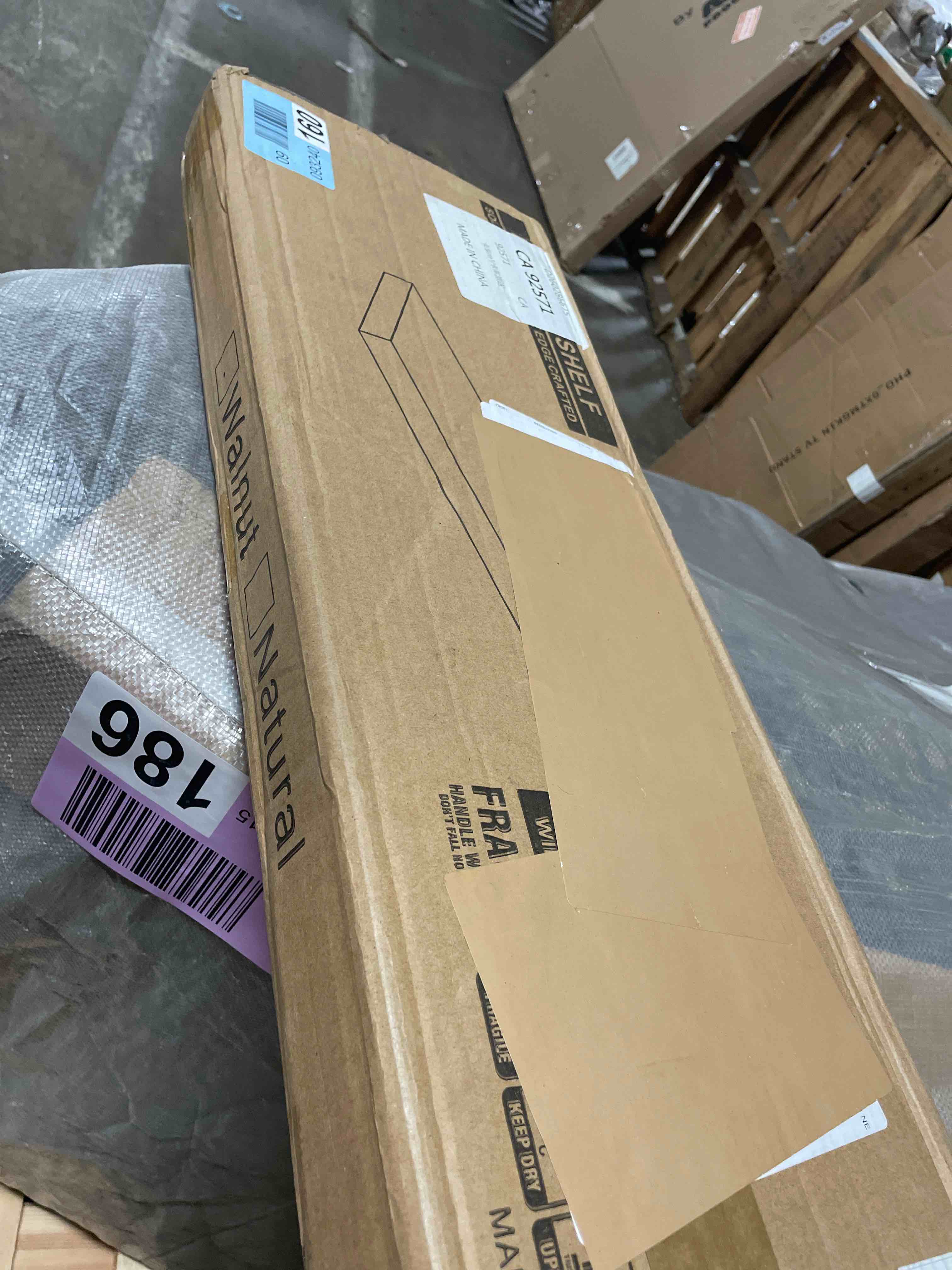 Condition photo showing New/Like New for homeforia walnut floating bathroom shelves, high end solid real wood 16 inch small floating shelf for wall mounted, dark brown 16inch floating shelves, heavy duty bracket, 16 x 6.5 x 1.75 in, set of 2 american walnut - satin dark tone pack of 2 16 inch