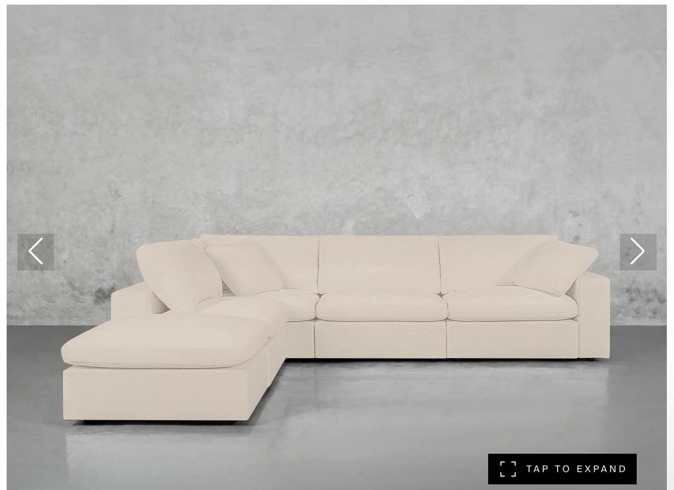 oversized corner sectional modular sofa, chenille cloud sectional livi