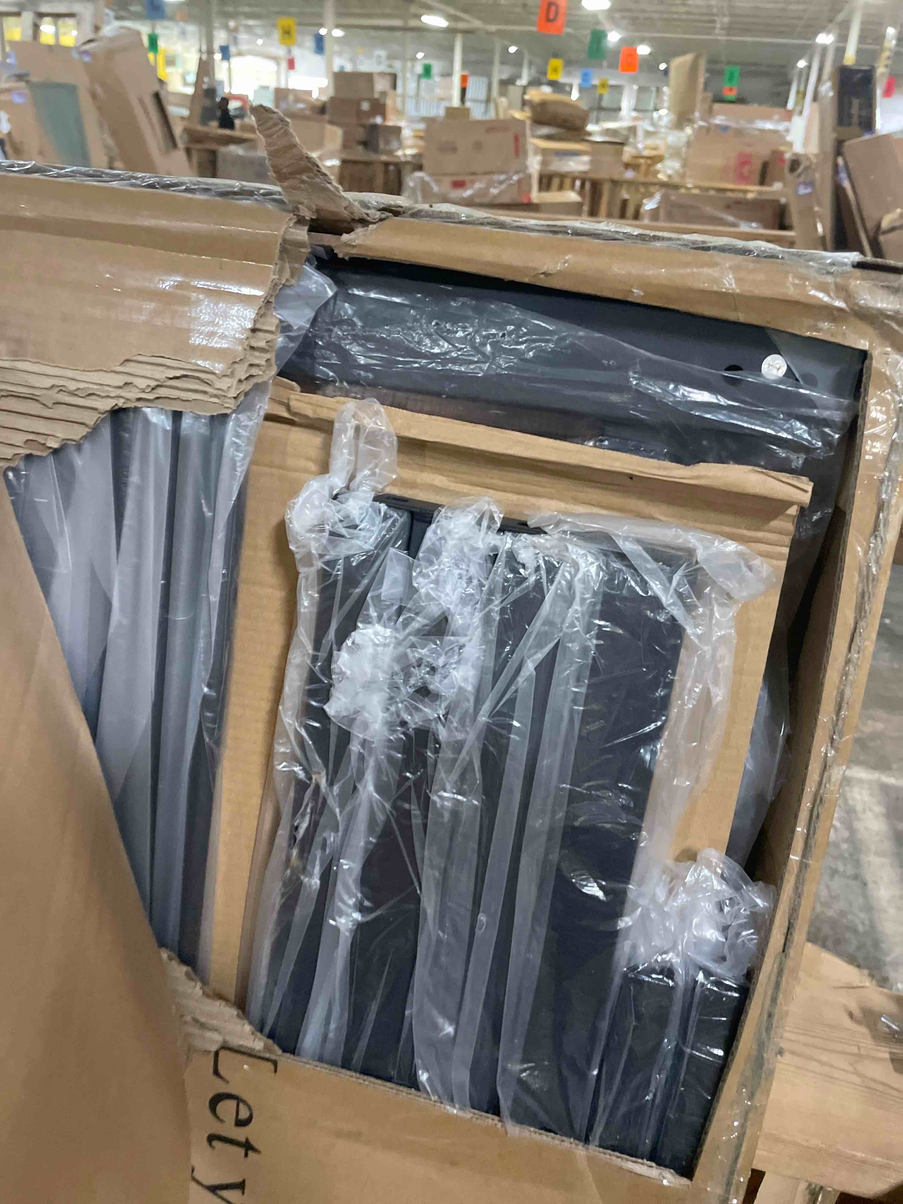 Condition photo showing New/Like New for olixis twin size metal platform bed frame - mattress foundation with headboard and and footboard, no box spring needed with 700lbs sturdy wooden slats support, noise free, easy assembly