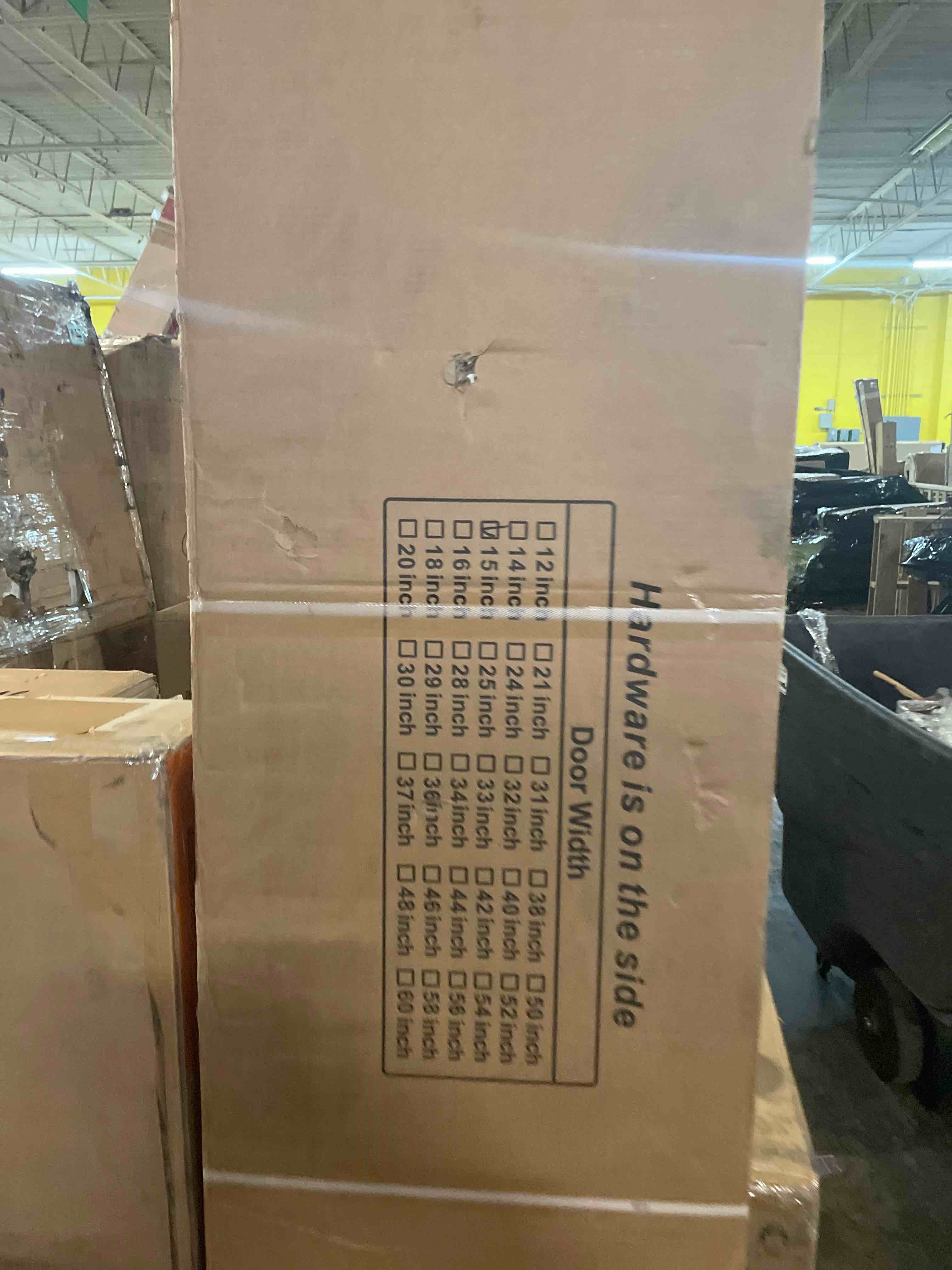 Condition photo showing New/Like New for preassembled 30x84 (double 15x84) inch clear glass french interior door with 5.5ft barn door hardware kit included, spruce wood support diy dyeing, easy assembly?save time double 15"x84" doors with hardware