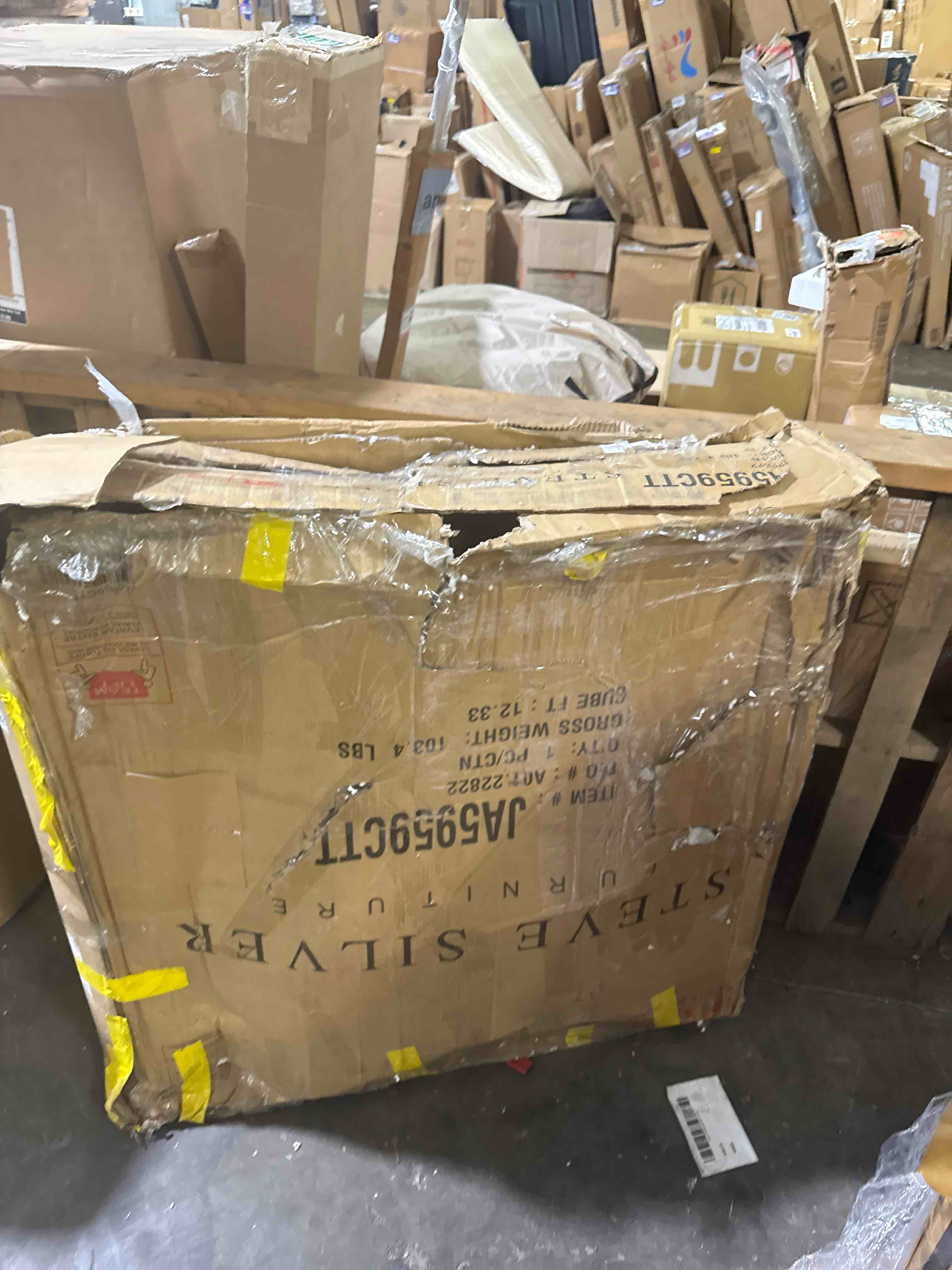Condition photo showing As Is for steve silver - joanna round counter table (table top only) 
