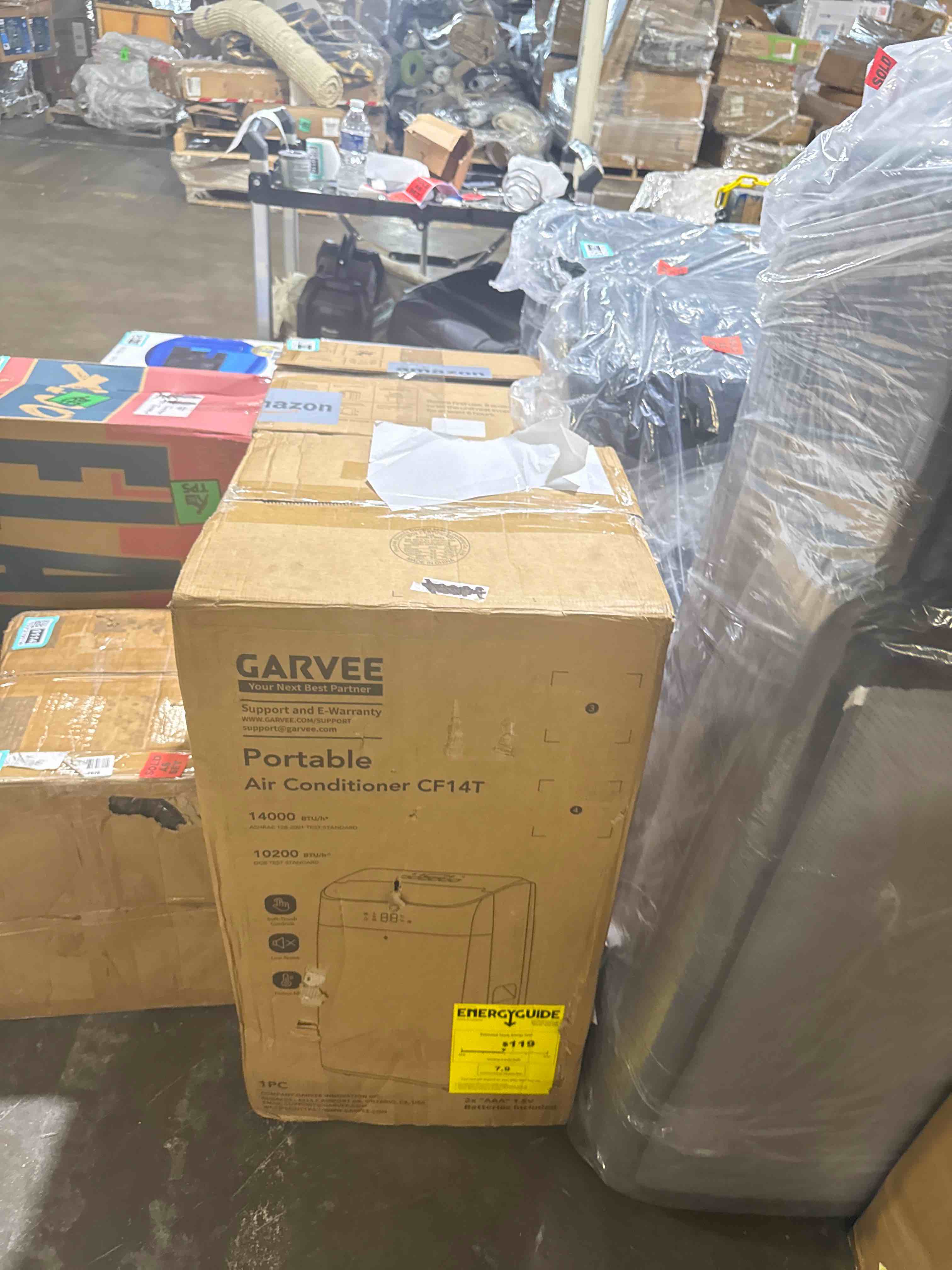 Condition photo showing As Is for 10,000 btu portable air conditioner for bedroom, 3 in 1 ac unit cools 500 sq. ft rooms with remote, 51db ultra quiet, dehumidifier & fan modes | 24hrs timer