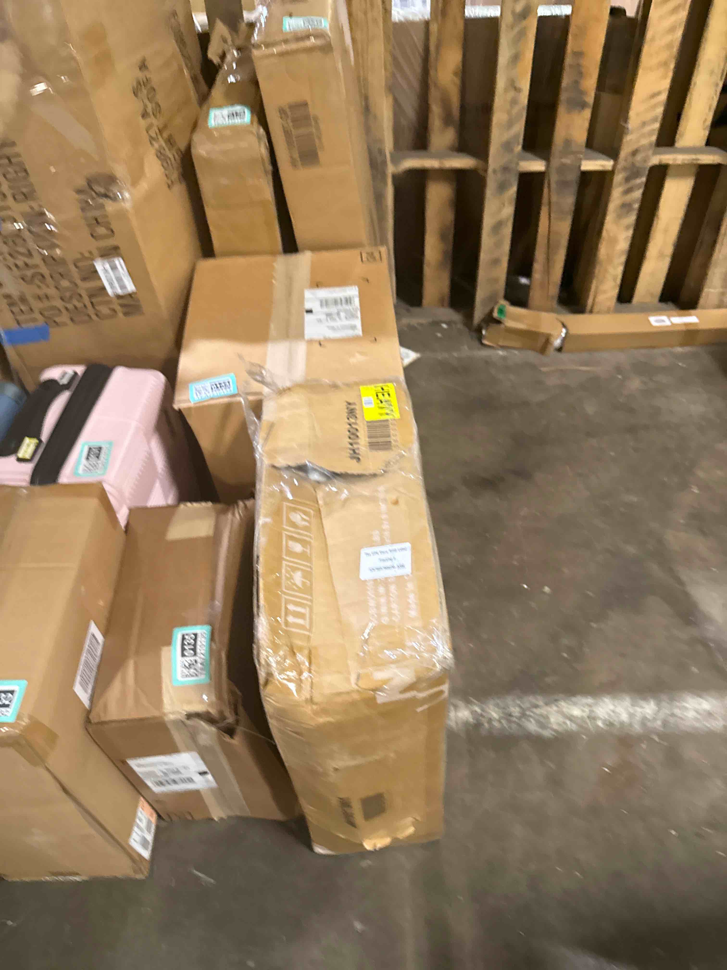 Condition photo showing New/Like New for medline folding rollator walker with seat and 6-in wheels, lightweight aluminum frame, purple, 250 lb weight capacity