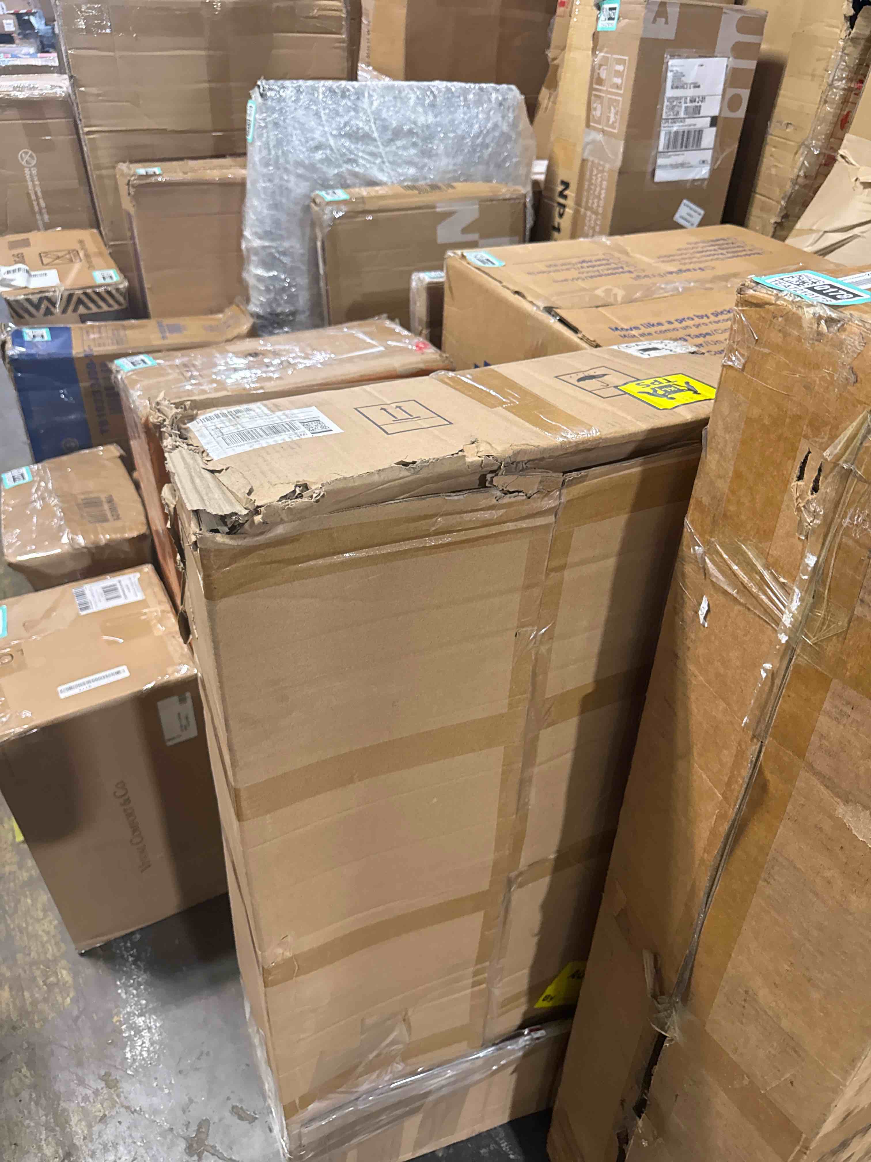 Condition photo showing New/Like New for mms foldable hydraulic material lift winch stacker, 450 lbs 35.8" max lift w/ 9" wheels 360° swivel casters, pallet truck dolly, fork lift table cart, pallet jack, removable platform, adjustable forks