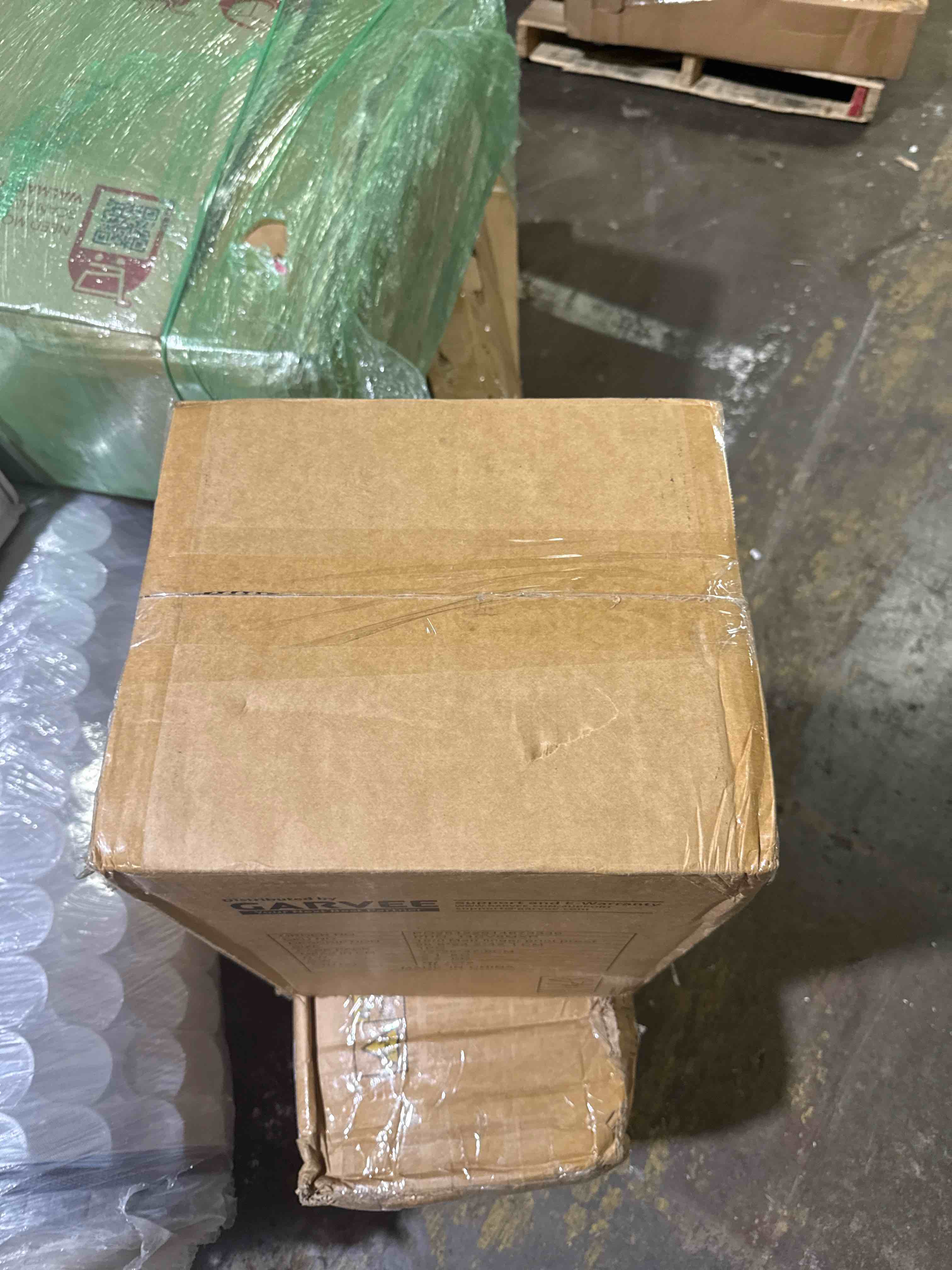 Condition photo showing New/Like New for garvee 3.2 gallon/12l stainless steel garbage can, small rectangular trash can