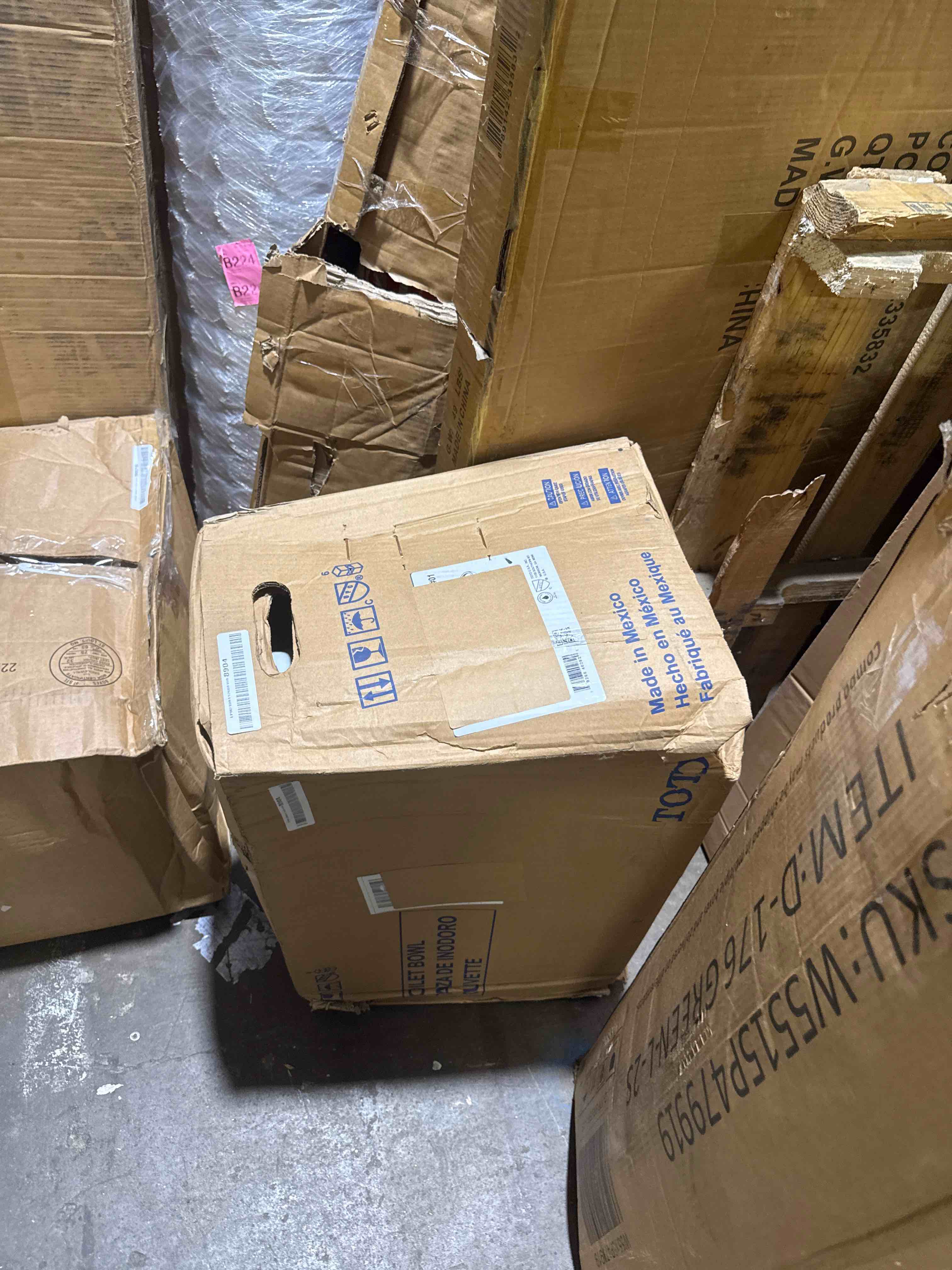 Condition photo showing New/Like New for toto® drake® elongated universal height tornado flush® toilet bowl with cefiontect®  cotton white - c776cefg#01