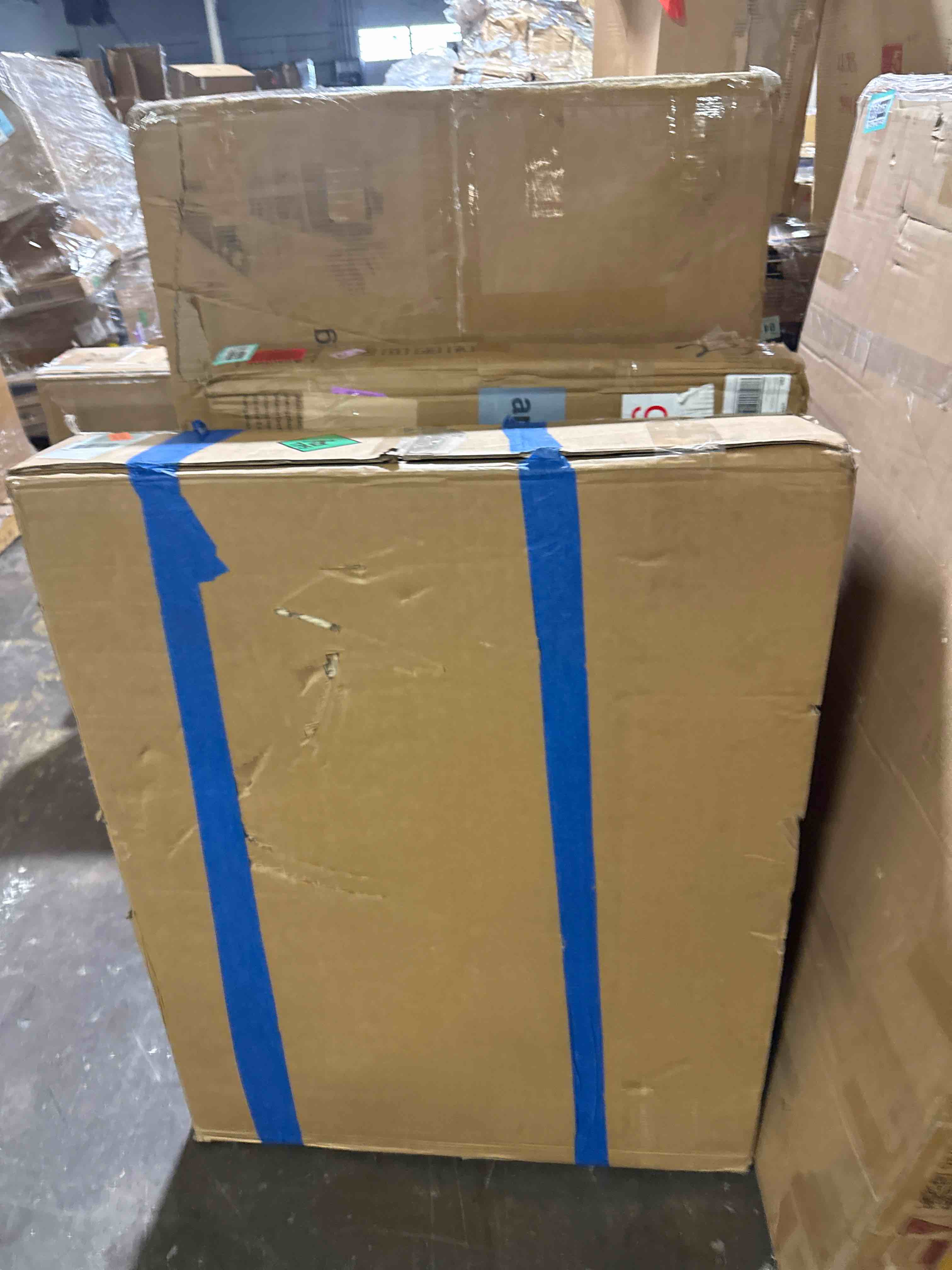 Condition photo showing New/Like New for tetote lighted medicine cabinet mirror for bathroom 40 x 32 led mirrored medicine cabinet with 3-color lights, 2 door tempered glass recessed or surface mount cabinet, outlets & usb, adjustable shelf