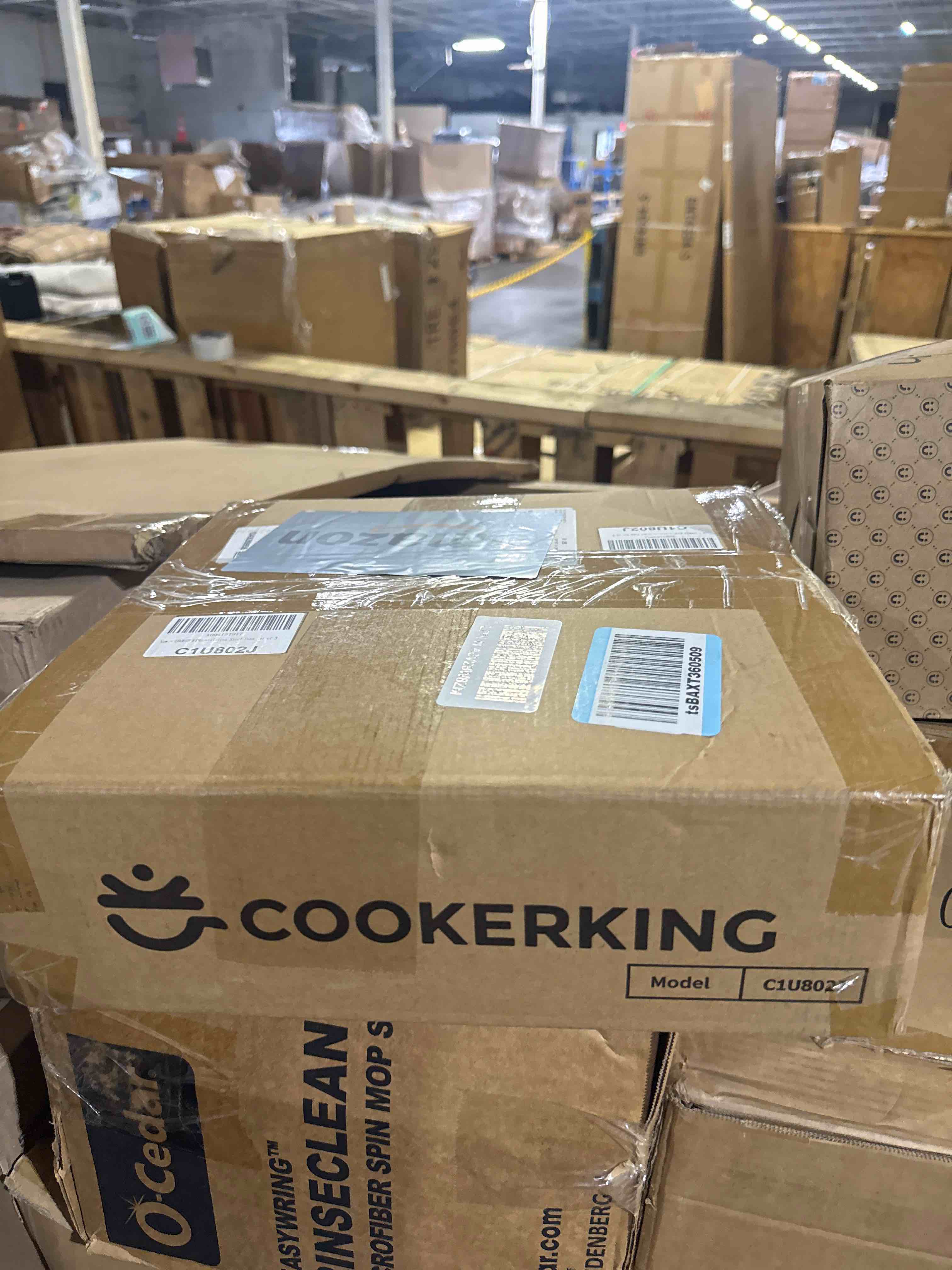 Condition photo showing New/Like New for cooker king stainless steel pans set of 3 (8+10+12 inch), nonstick frying pans, induction pan set, chef's pan, skillets dishwasher & oven safe, stay-cool handles, compatible with all cooktops stainless steel 8 10 12 inch