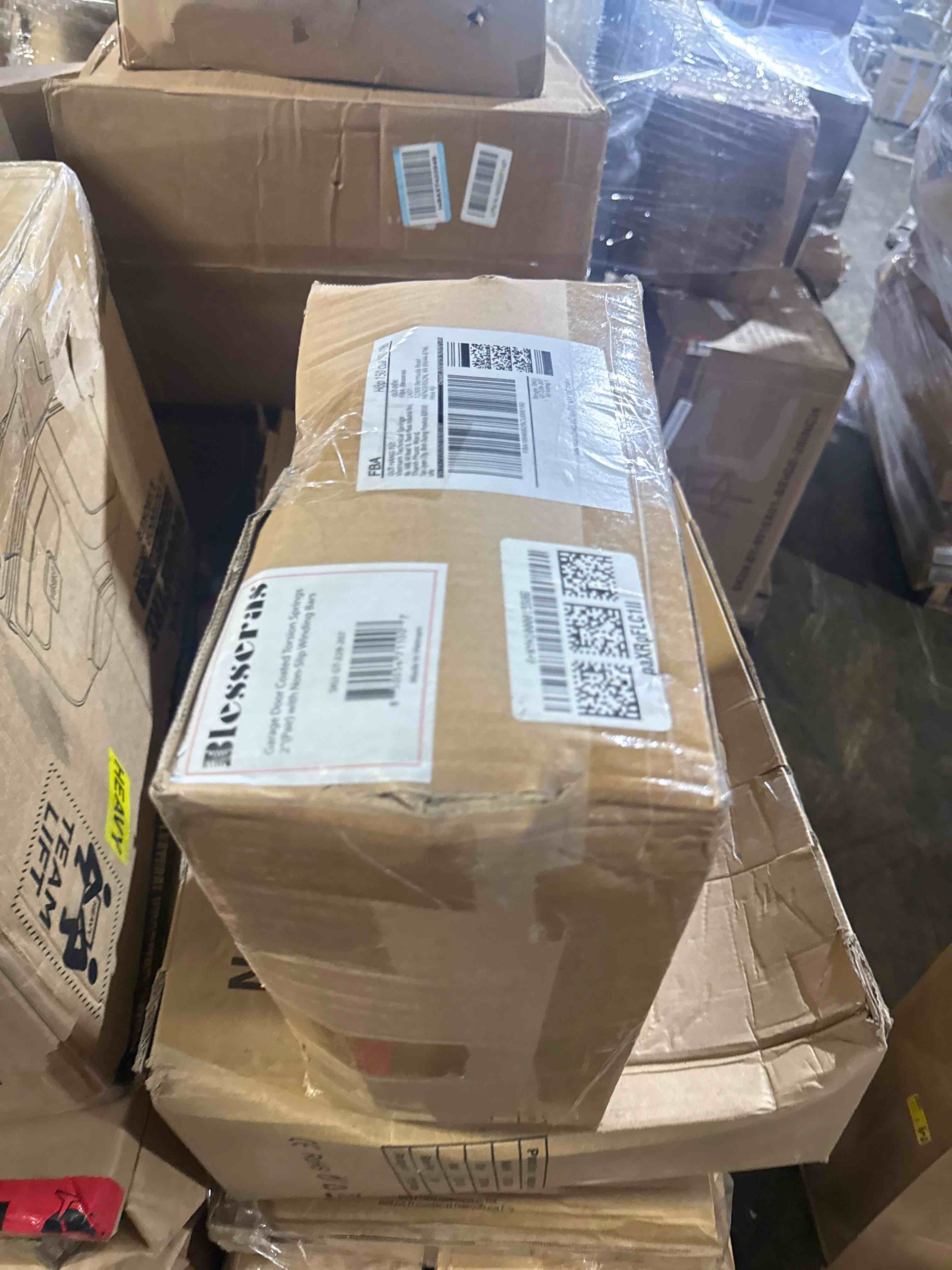 Condition photo showing Good Condition for garage door torsion springs with non-slip winding bars, oil-free electrophoretic coated coil 2-inch diameter spring set, 1 pair, 207 x 2'' x 22''