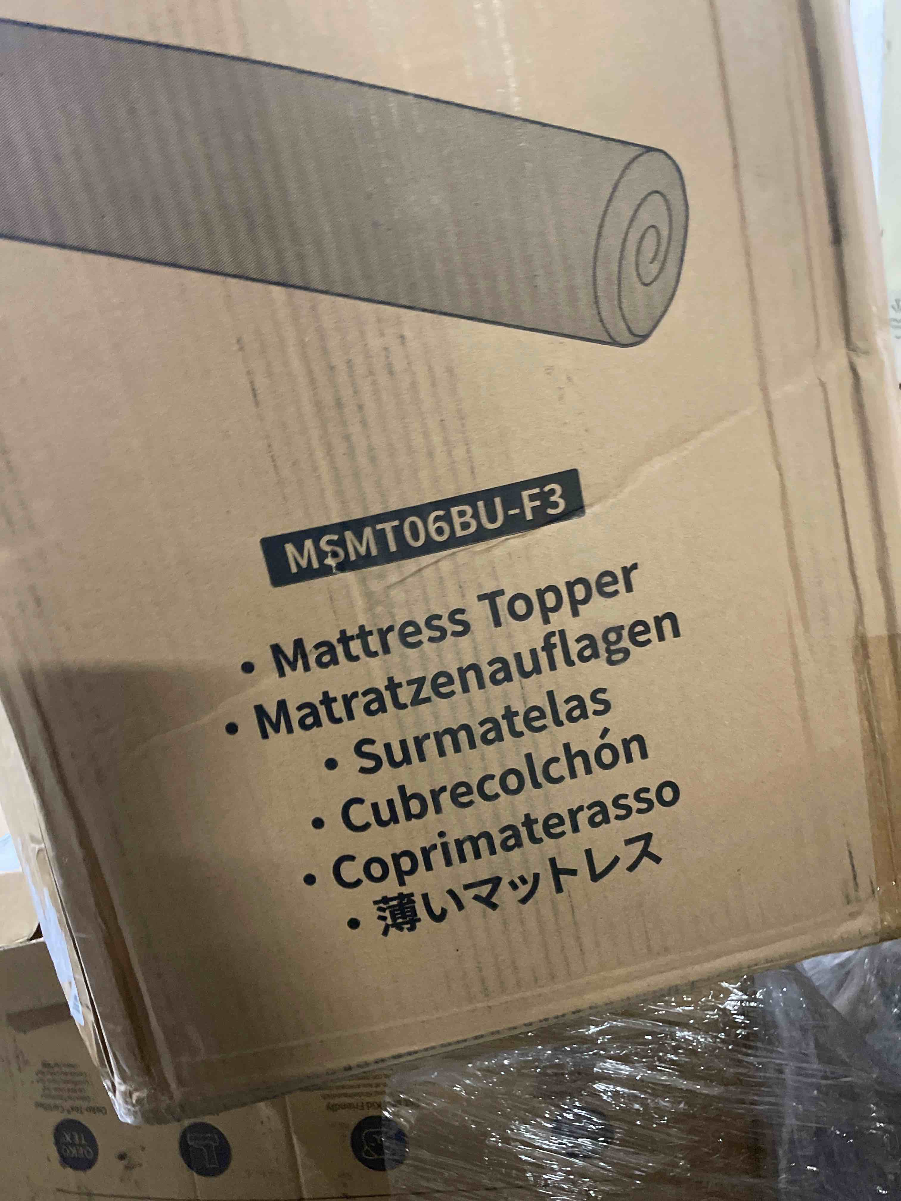 Condition photo showing New/Like New for perlecare 3 inch firm mattress topper full size, cooling gel-infused & bamboo charcoal memory foam bed topper for pressure relief, high-density mattress pad with removable cover full 3 inch